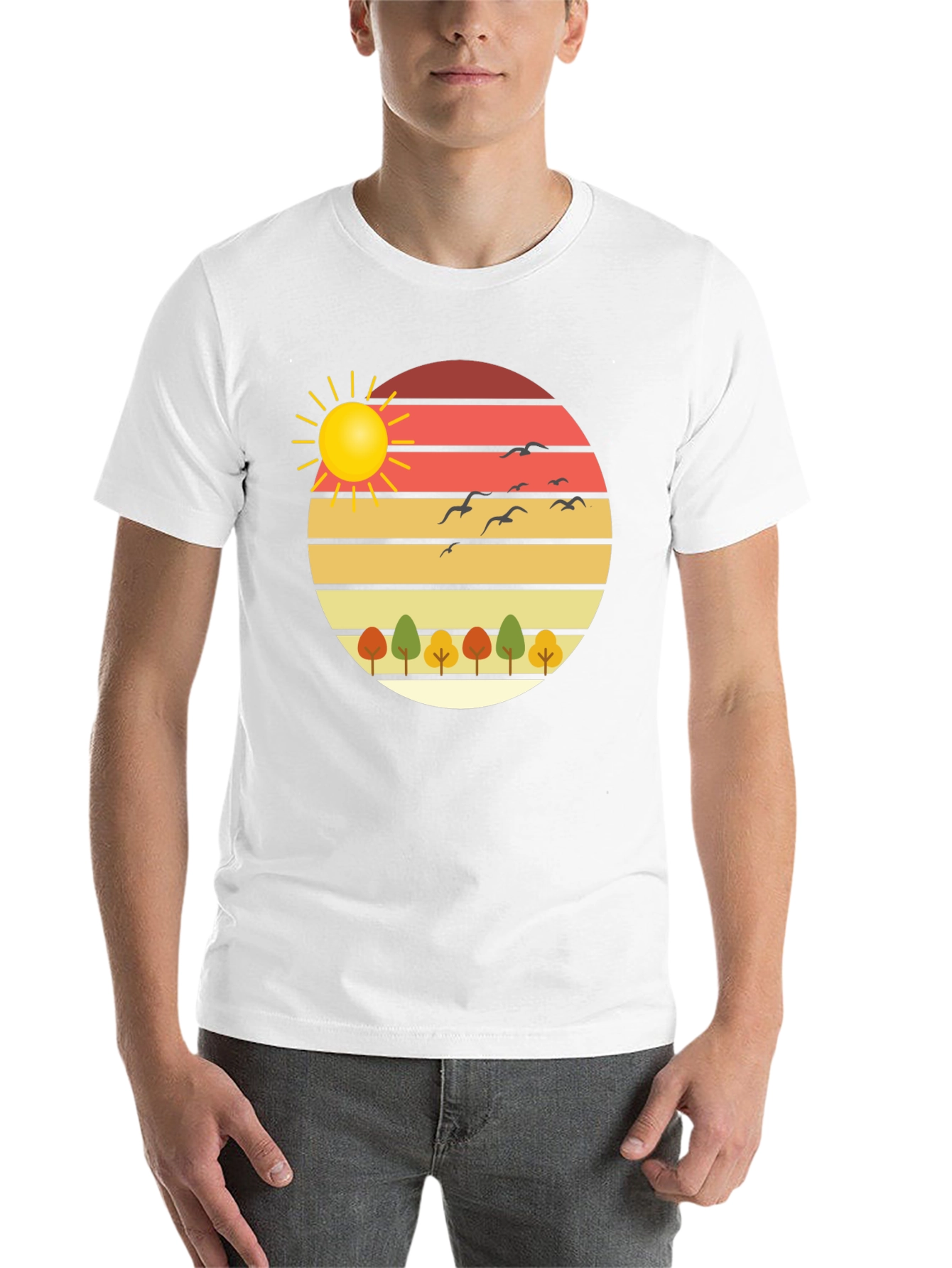 Black Nature Sunset Graphic Tee - Stylish Comfort view 14