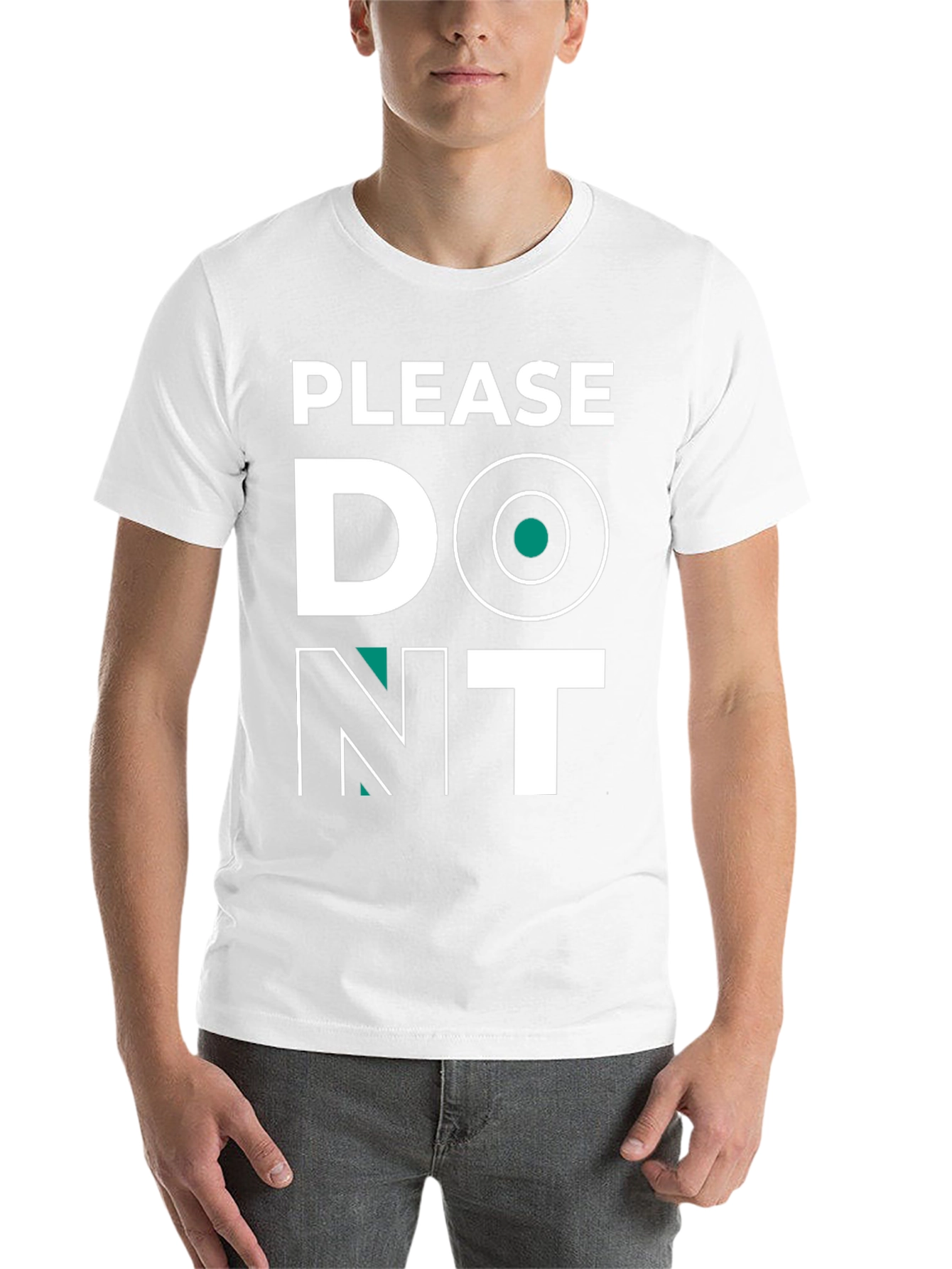 Black Please Don't T-Shirt - Funny Graphic Tee view 14