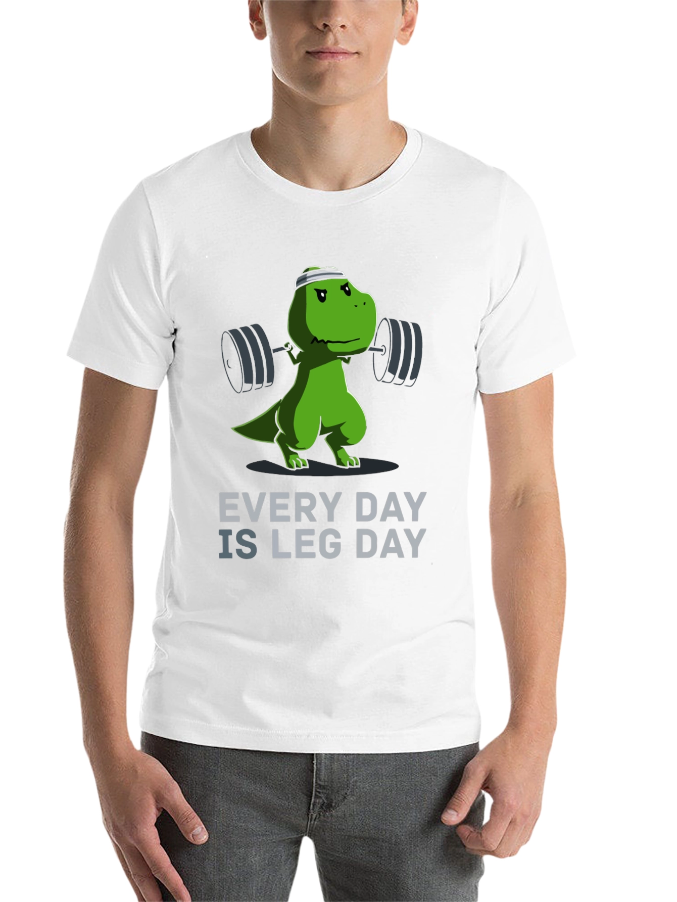 Black Dino Leg Day T-Shirt - Every Day Is Leg Day! view 14