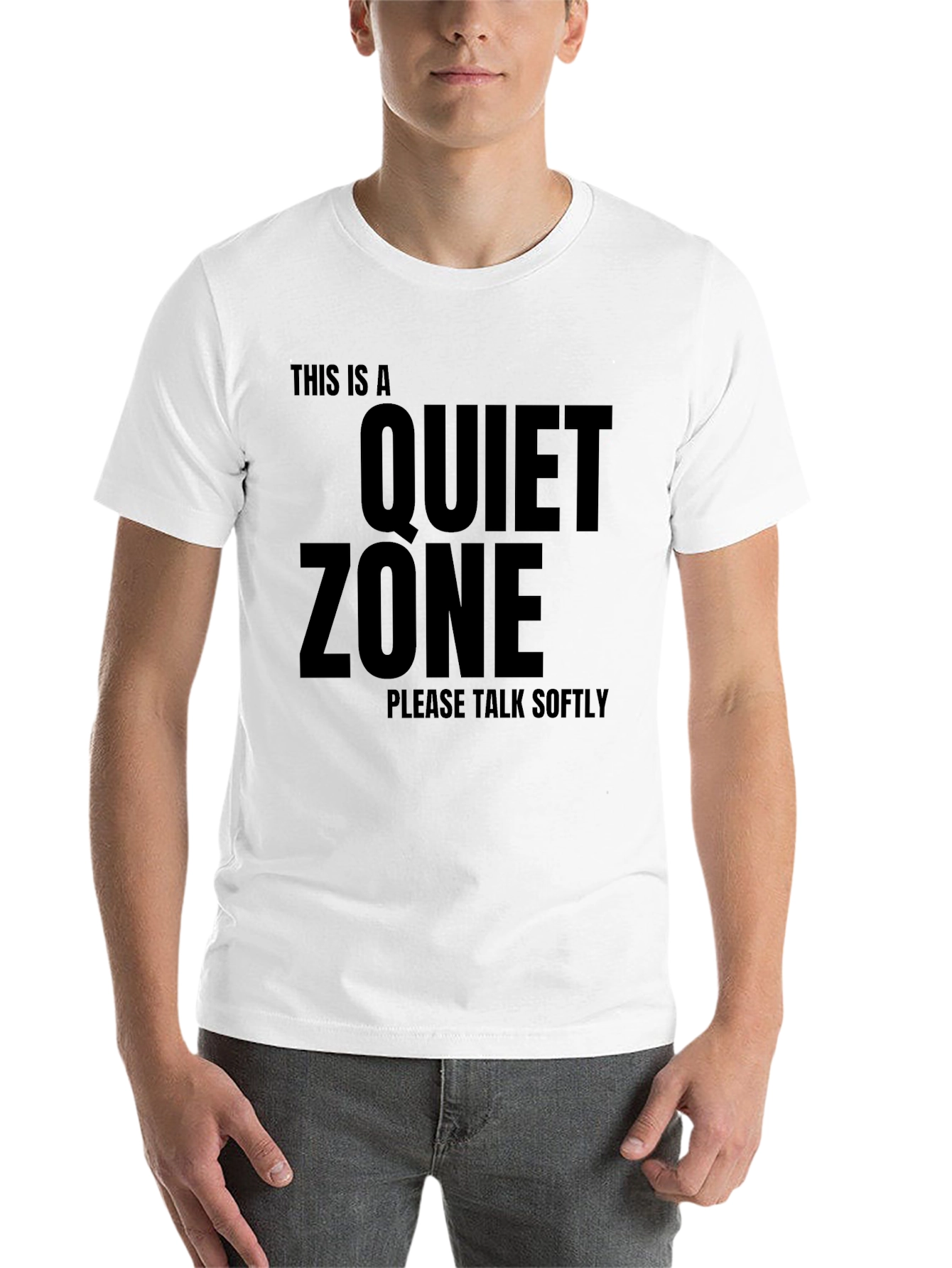 Black Quiet Zone T-Shirt - Speak Softly Tee view 14
