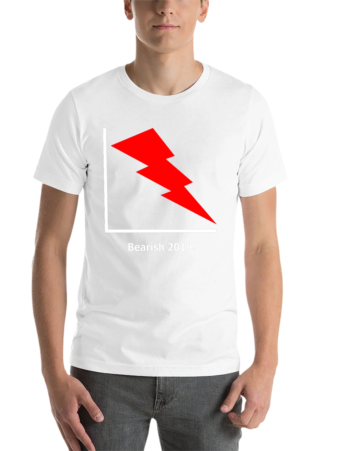 Black Bearish 2019 Graphic Tee - Black Cotton view 14