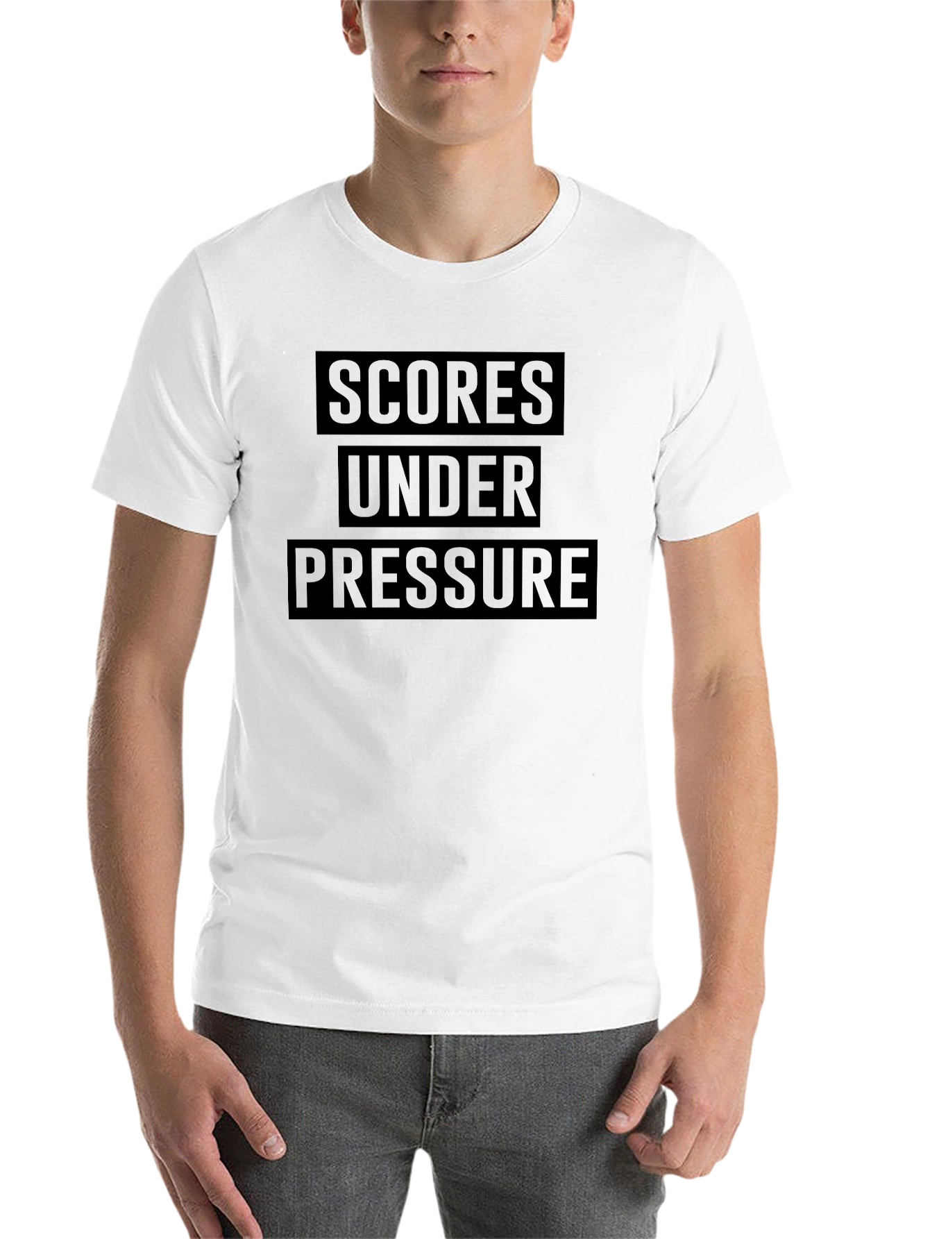 Black Scores Under Pressure Graphic Tee - Black view 14