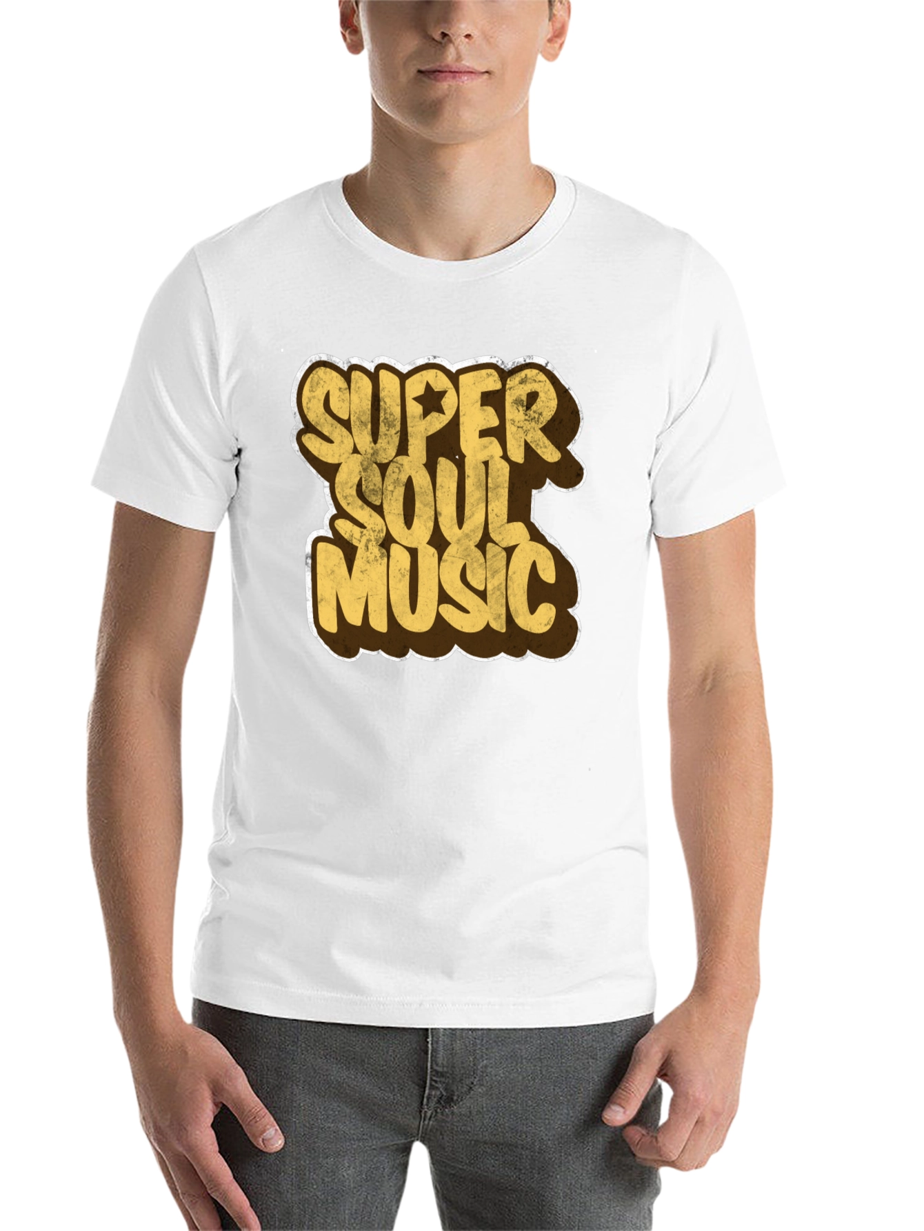 Black Super Soul Music Graphic T-Shirt view 14