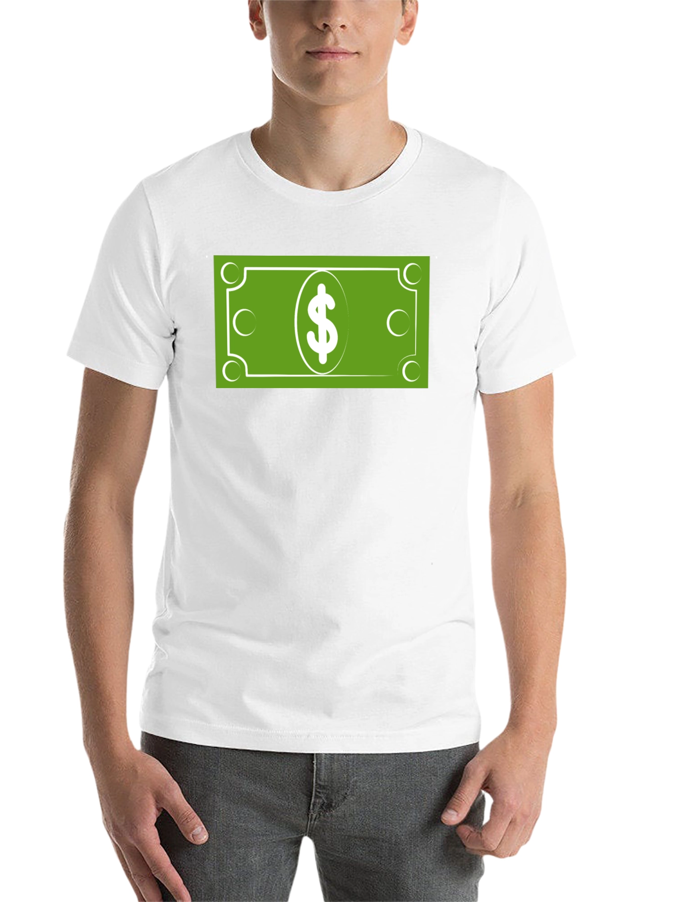 Black Money Graphic T-Shirt - Cool Casual Wear view 14