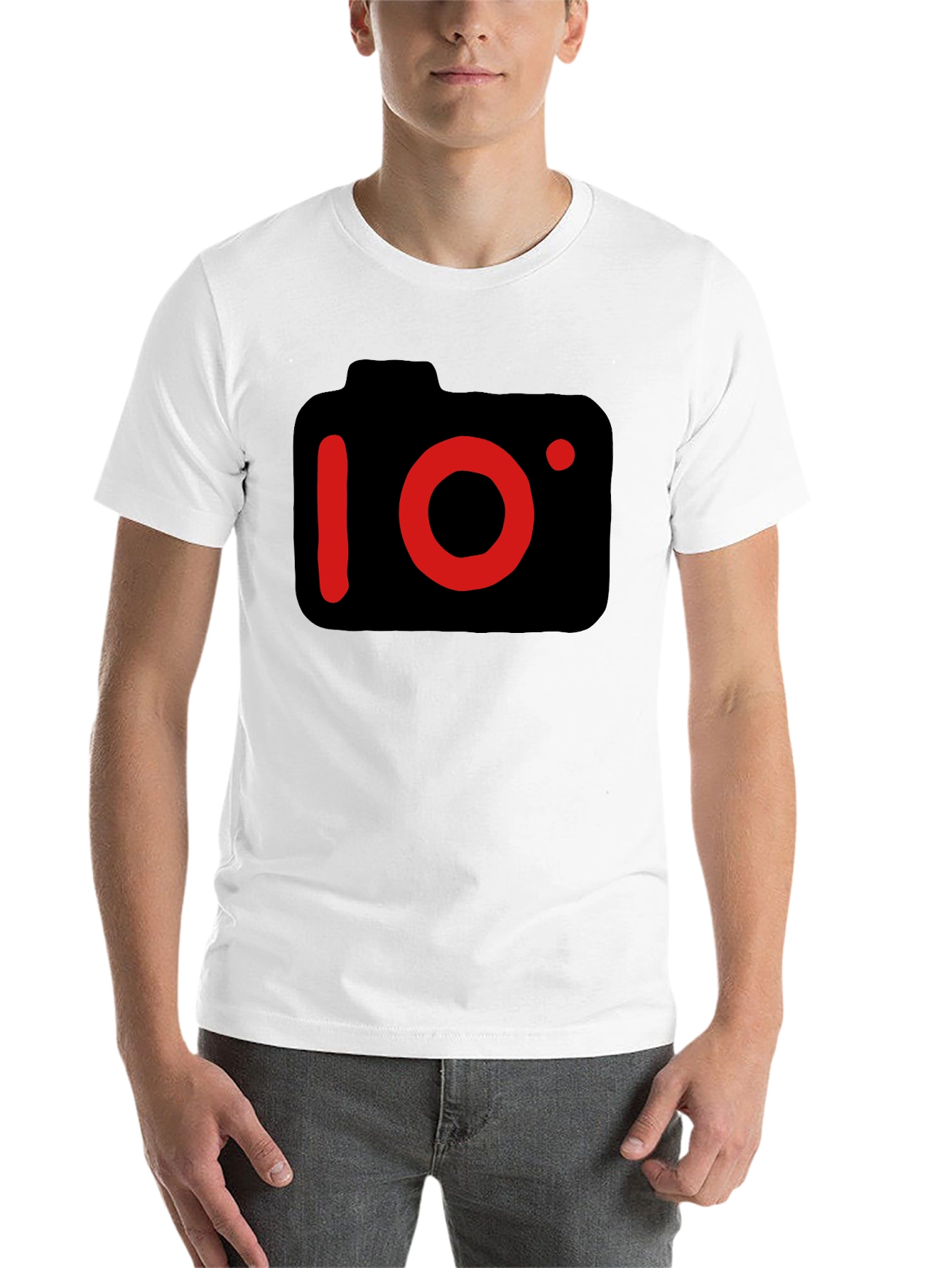 Black Camera Graphic Black T-Shirt view 14