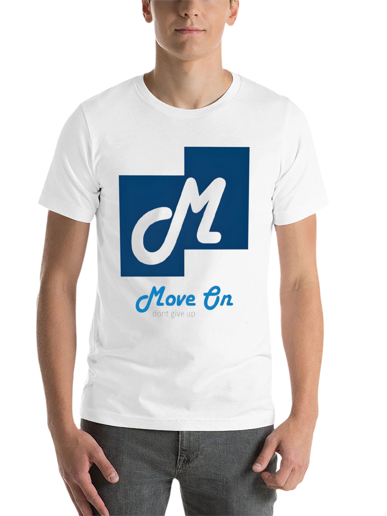 Black Move On Graphic T-Shirt - Motivational Design view 14