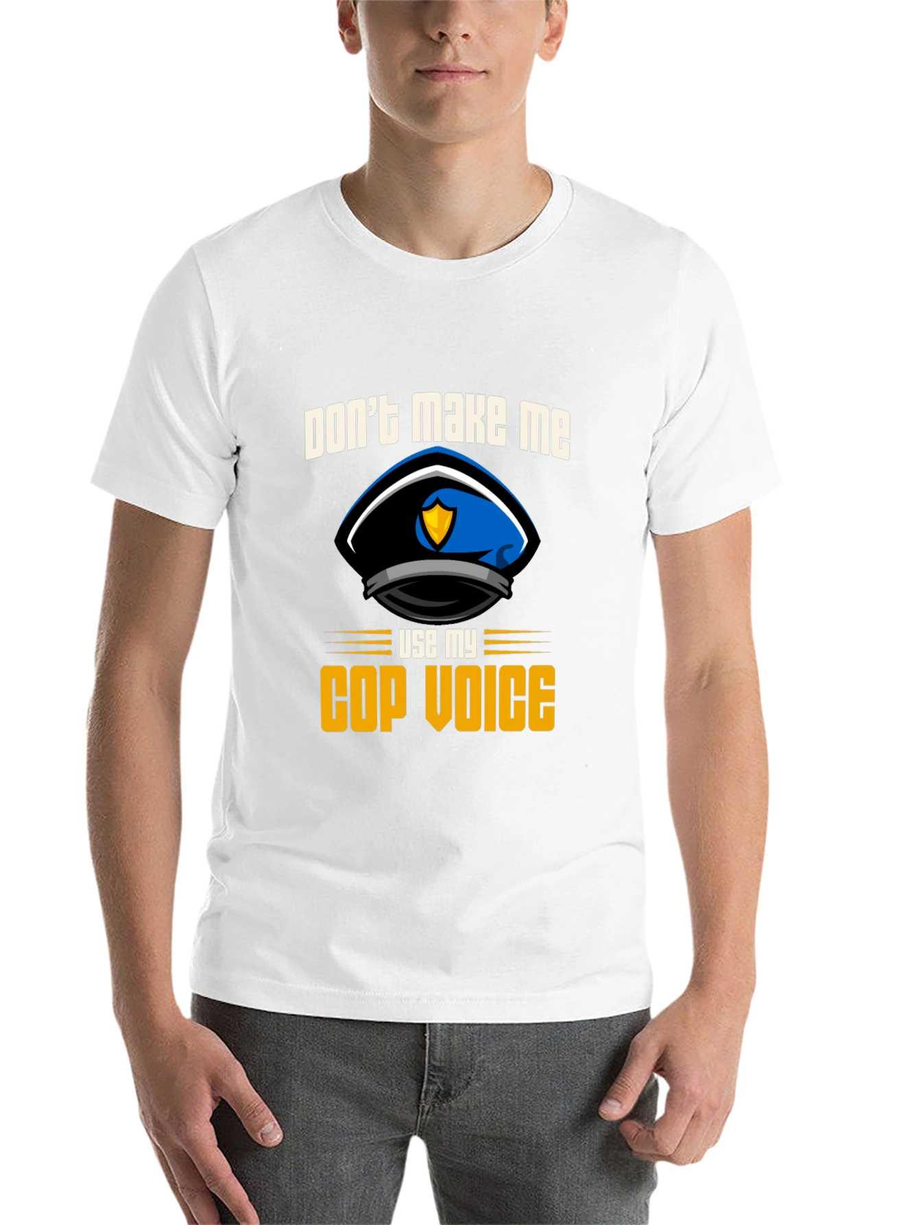 Black Don't Make Me Use My Cop Voice T-Shirt view 14