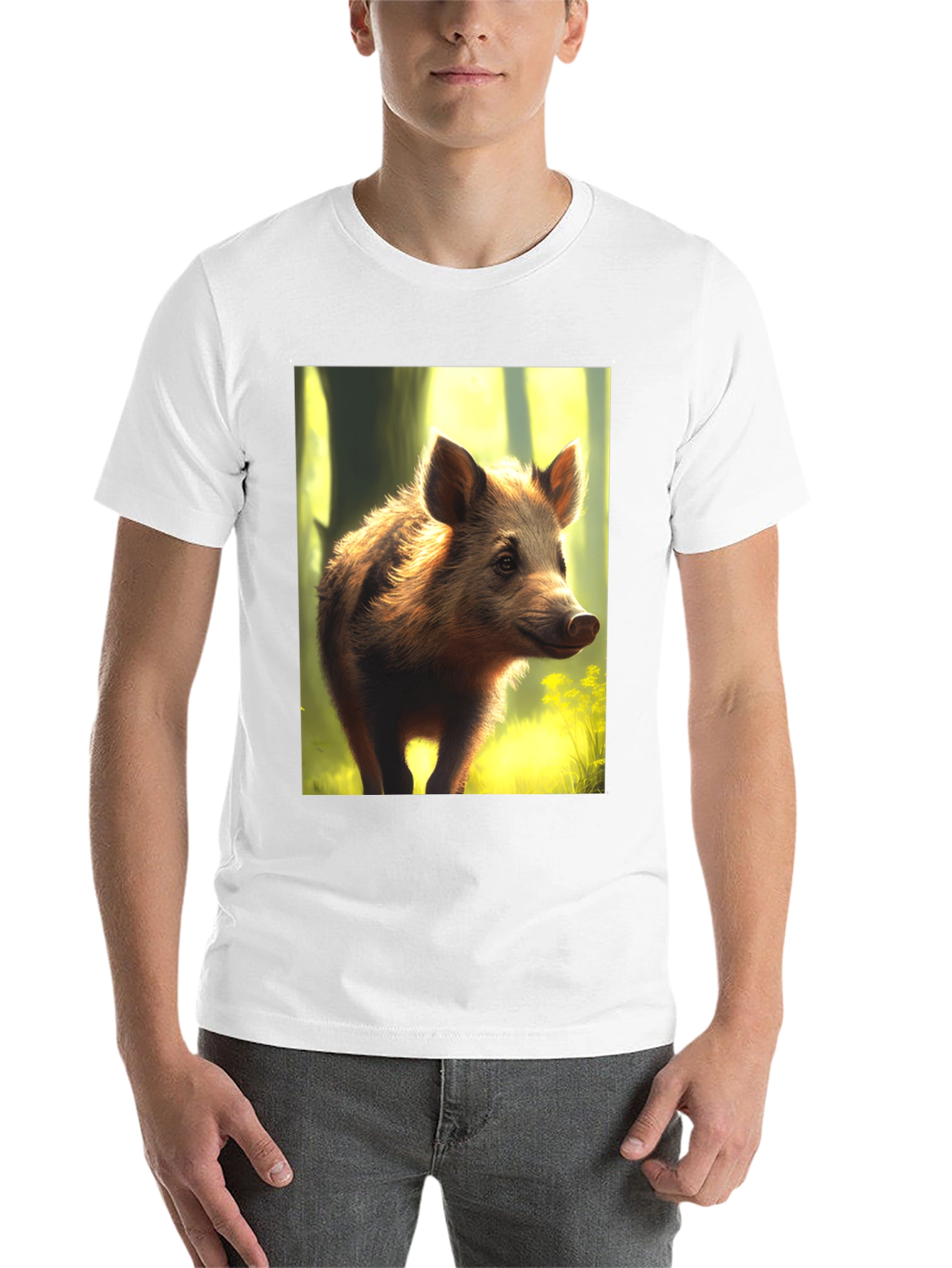 Black Wild Boar Graphic Tee view 14