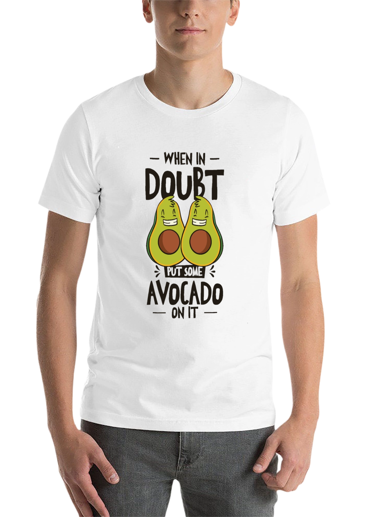 Black Avocado Graphic Print Tee - When in Doubt, Avocado On It view 14