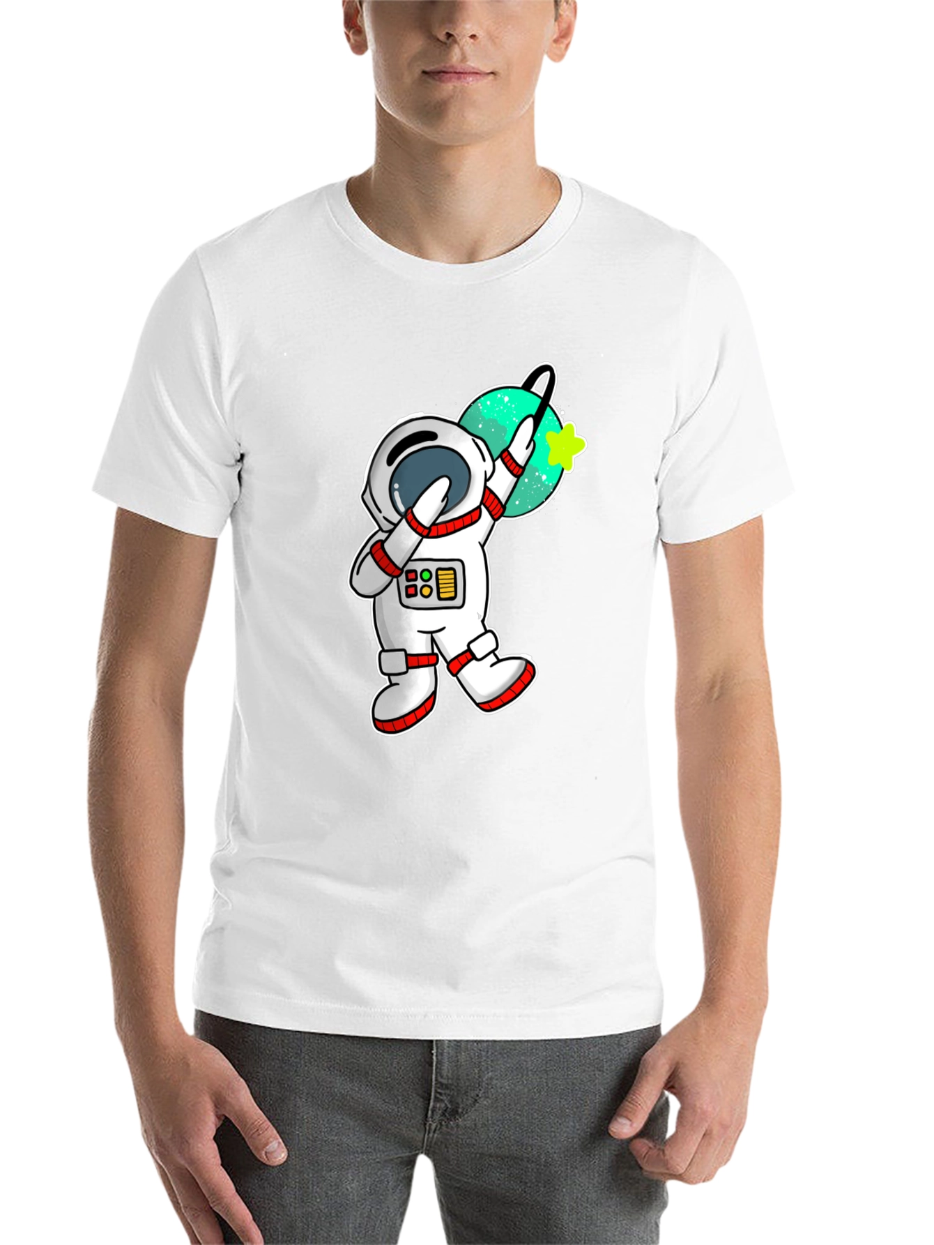 Black Astronaut Dab T-Shirt - Space Fun! view 14