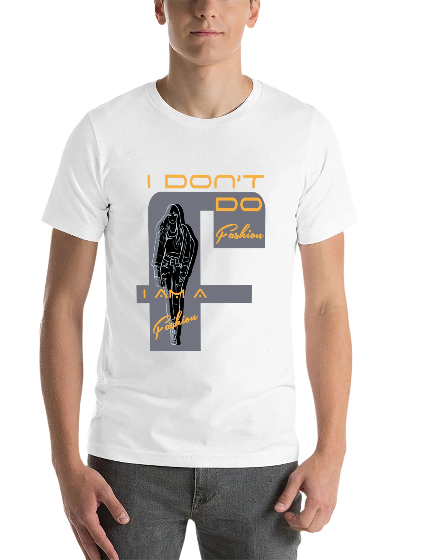 Black I DON'T DO Fashion T-Shirt view 14