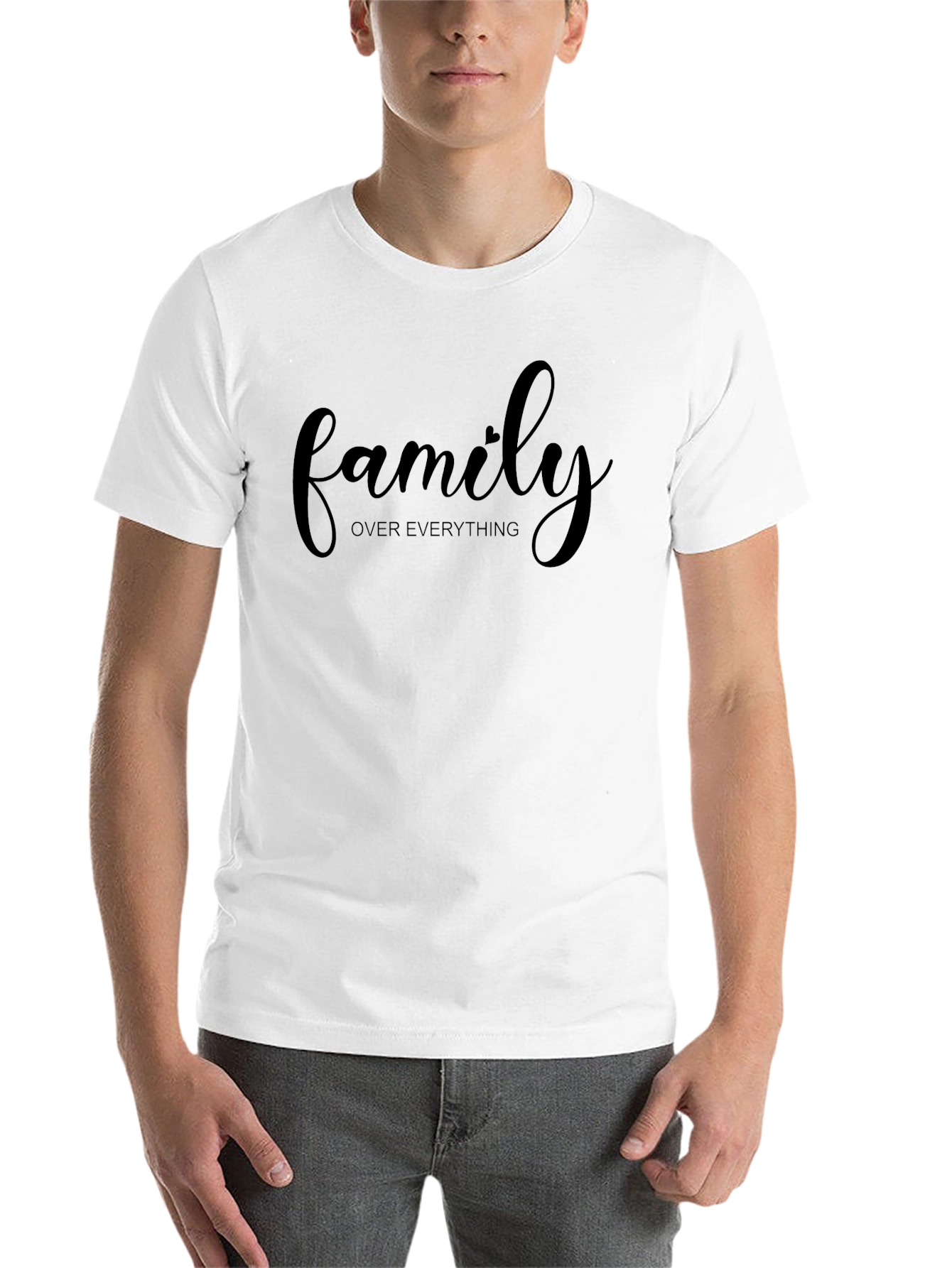 Black Family Over Everything Black Graphic Tee view 14