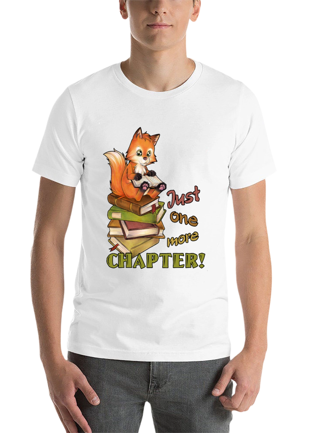 Black Bookworm Fox T-Shirt - Just One More Chapter view 14