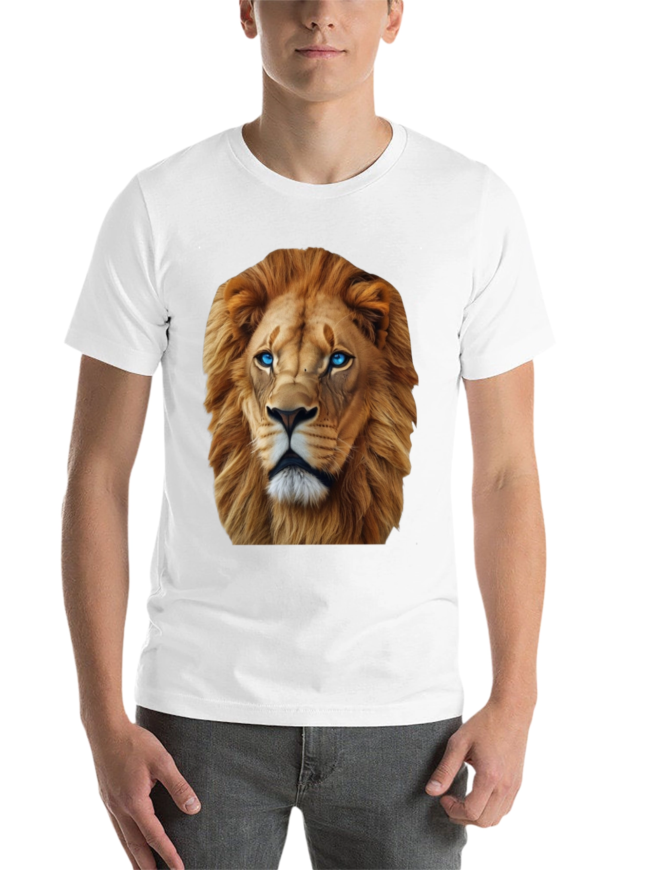 Black Lion Graphic Tee - Bold Animal Print view 14