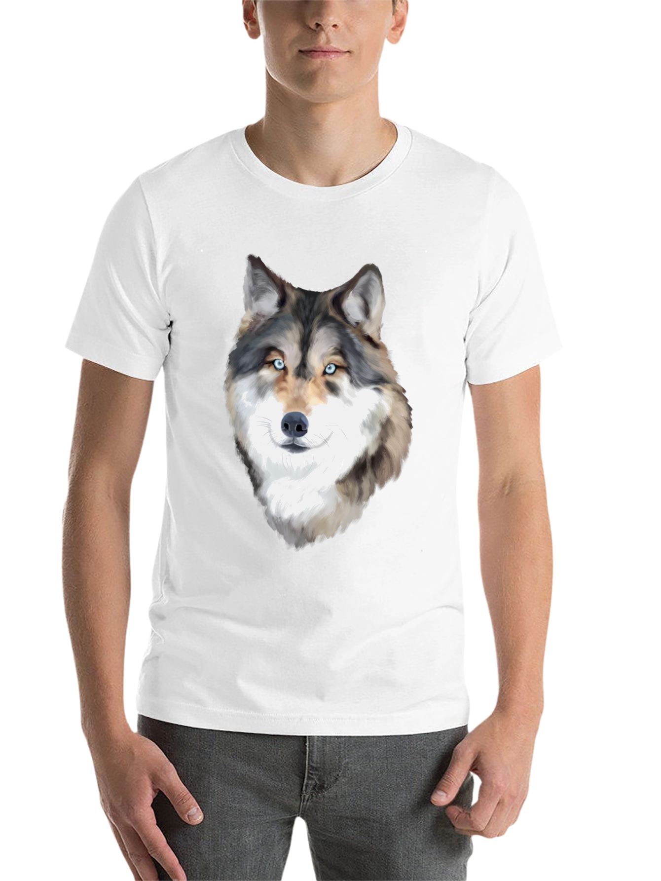 Black Wolf Graphic T-Shirt - Black view 14