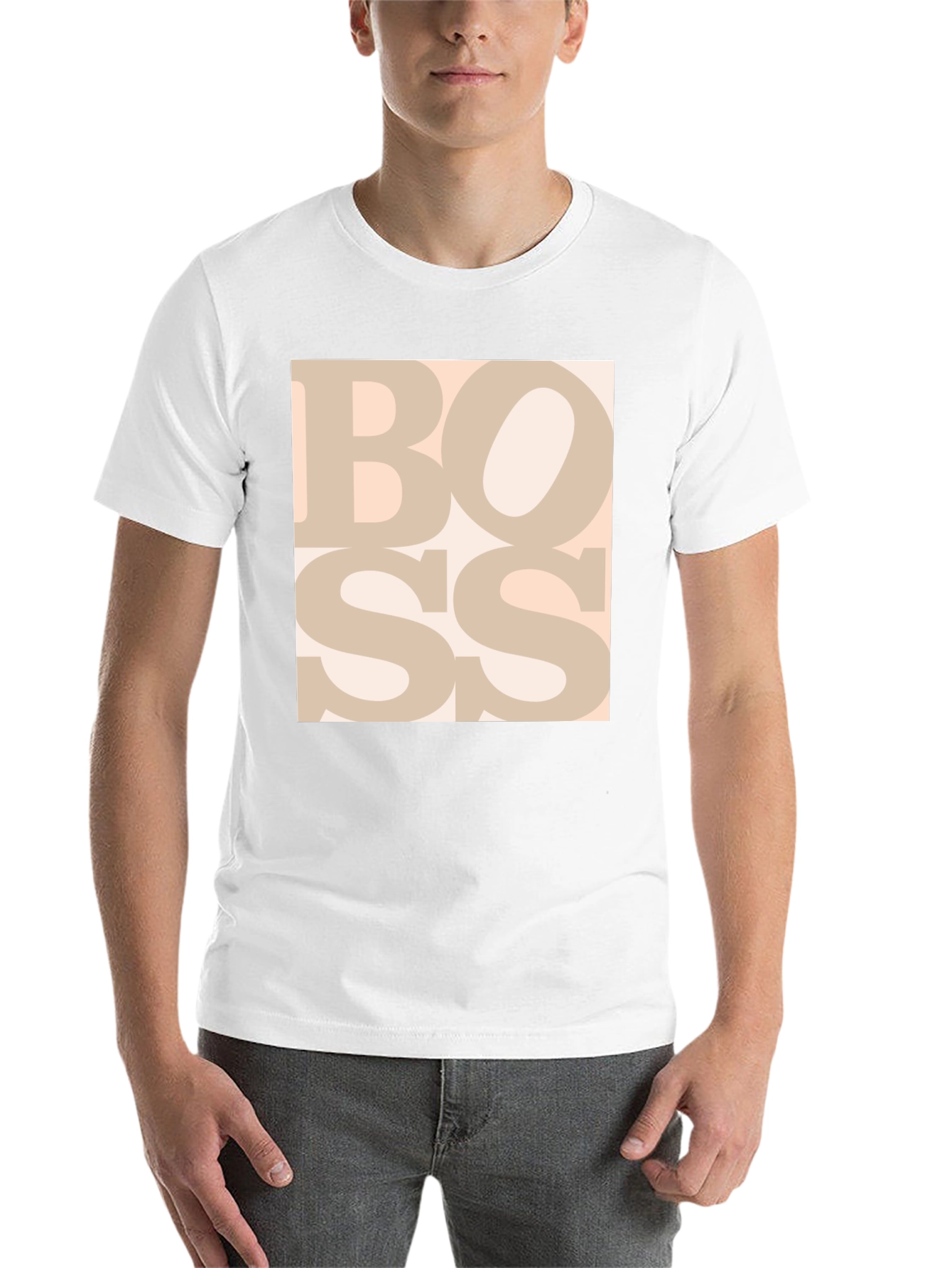 Black Bold BOSS Graphic Tee - Black Cotton T-Shirt view 14