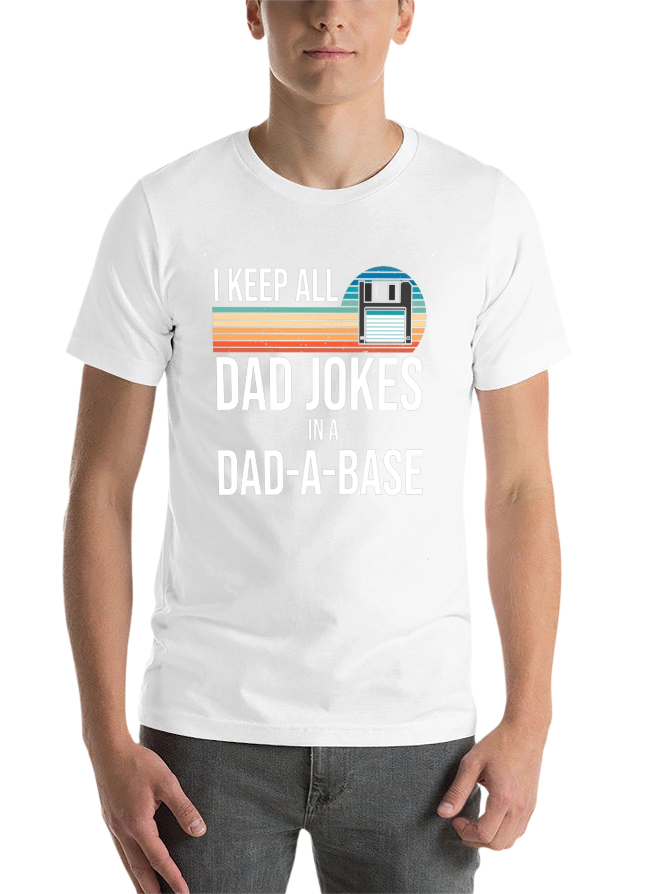 Black Dad Jokes T-Shirt - Dad-A-Base Pun Shirt view 14