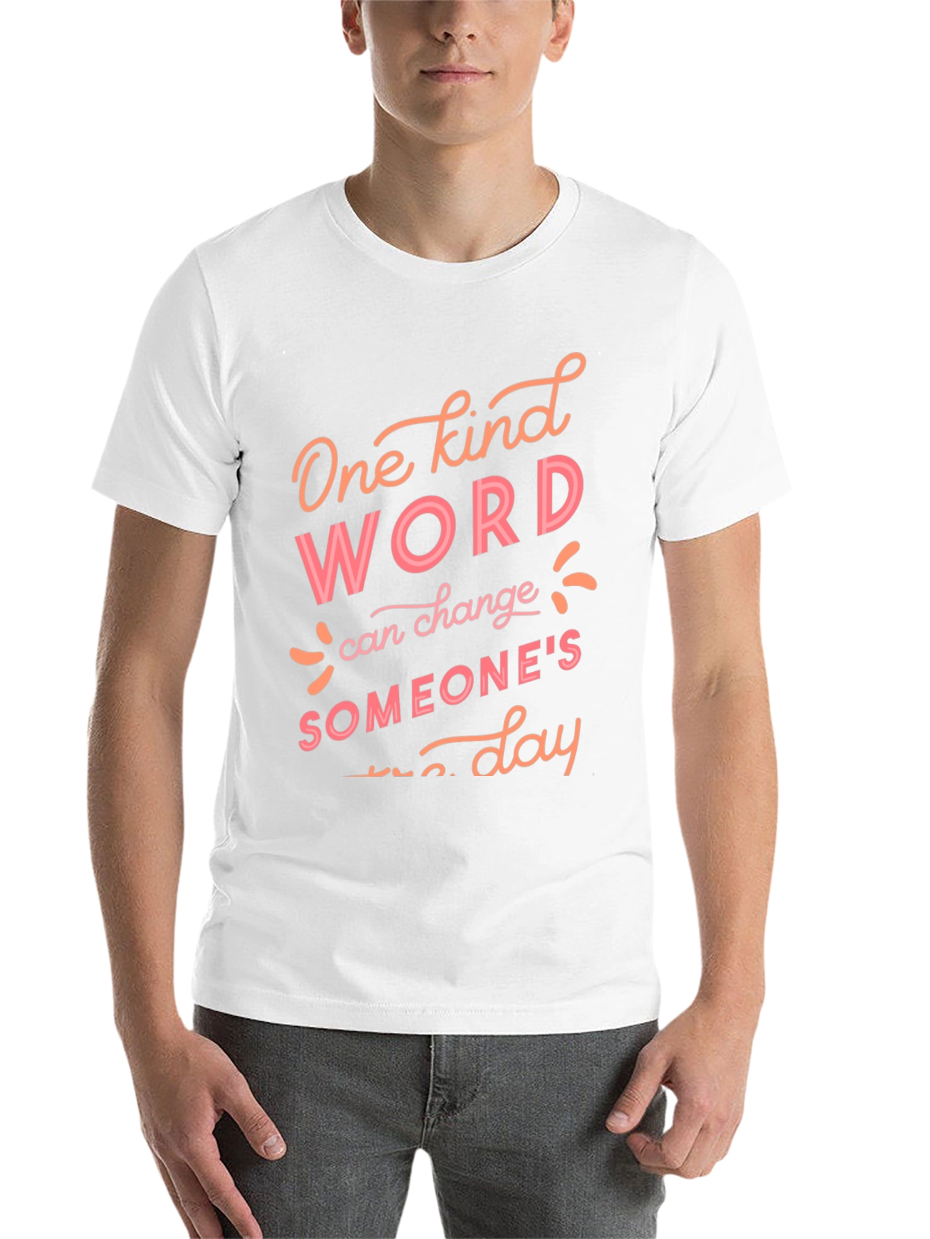Black Kind Word T-Shirt - Spread Positivity Daily! view 14