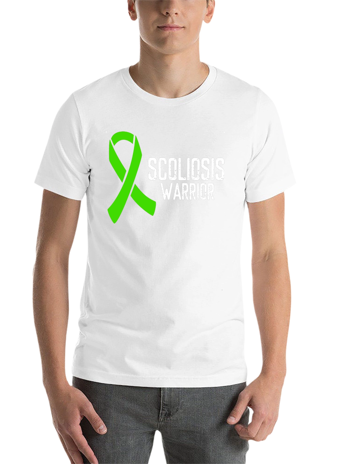 Scoliosis Warrior Awareness Ribbon Tee - 14