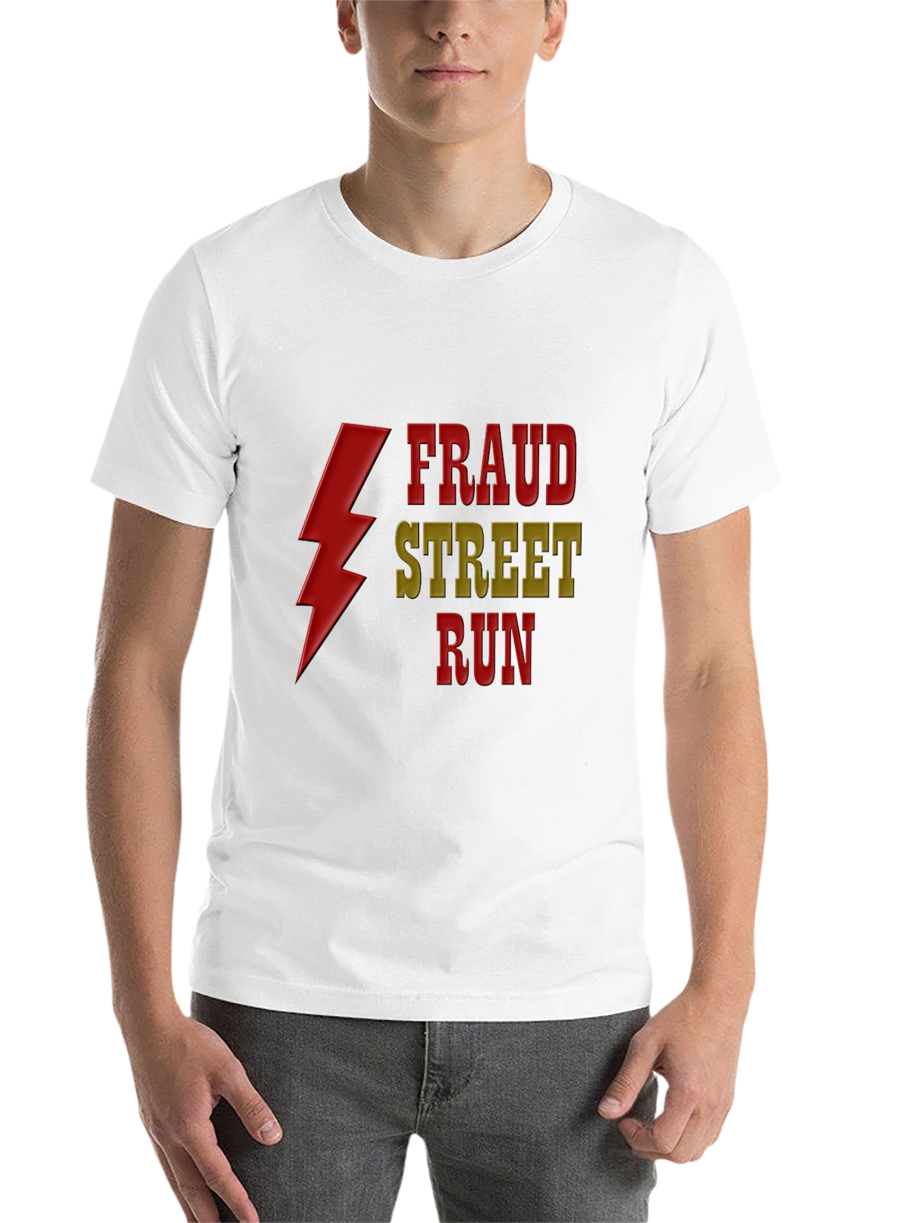 Black Fraud Street Run Graphic T-Shirt view 14