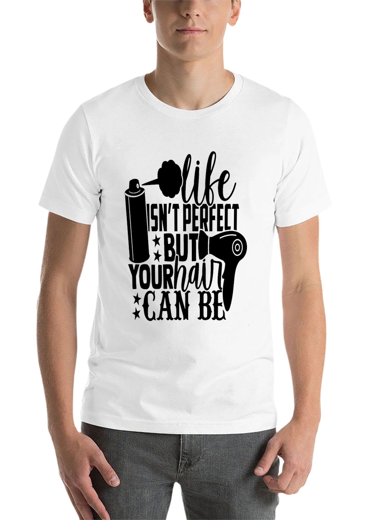 Black Life Isn't Perfect Hair Stylist Graphic T-Shirt view 14