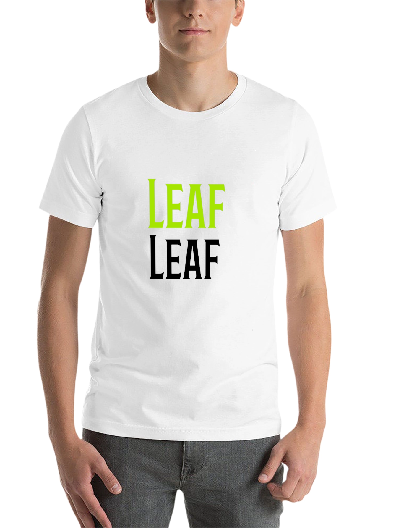 Black Leaf Graphic Black T-Shirt view 14