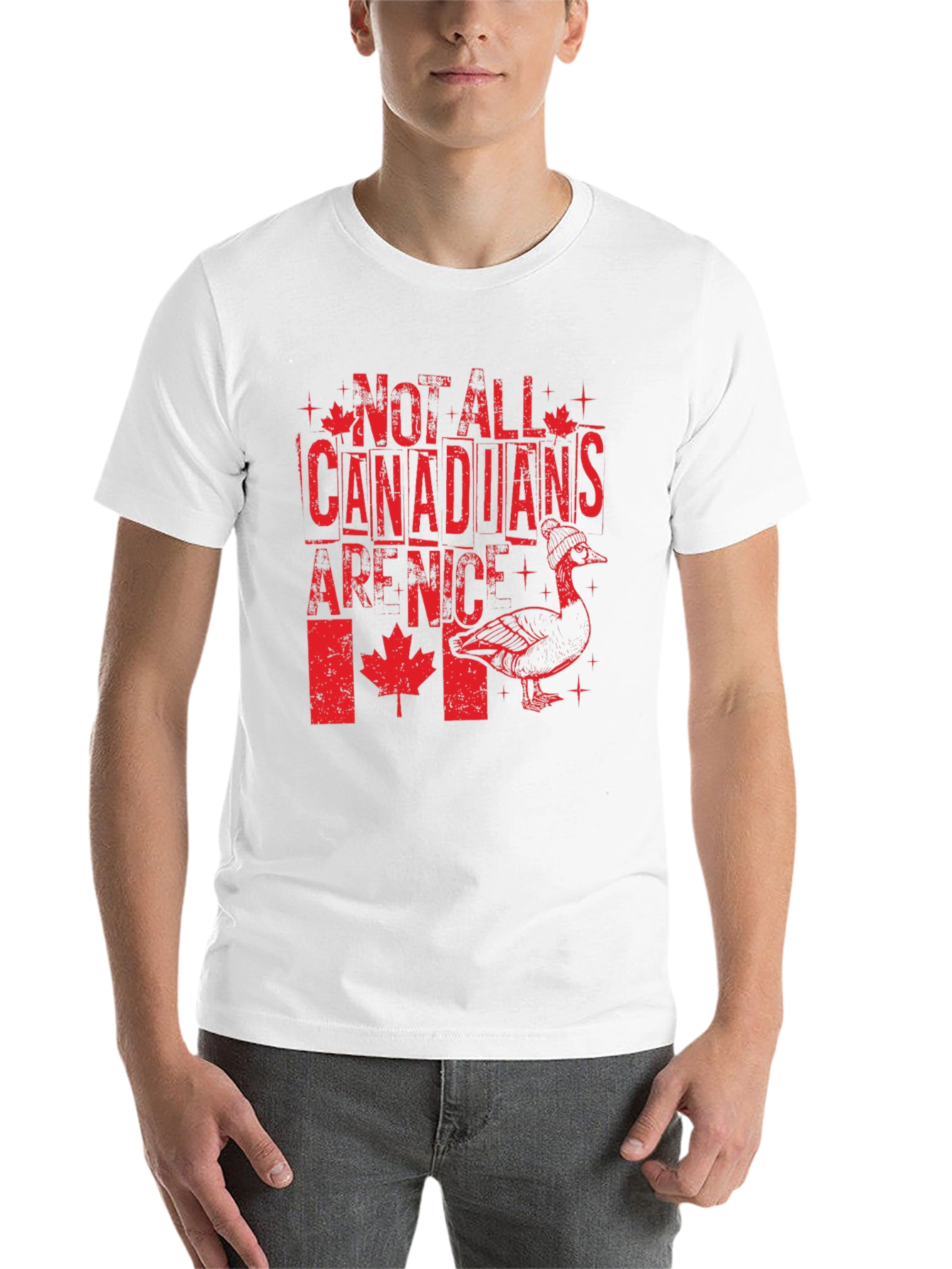 Black Funny Not All Canadians Are Nice T-Shirt view 14