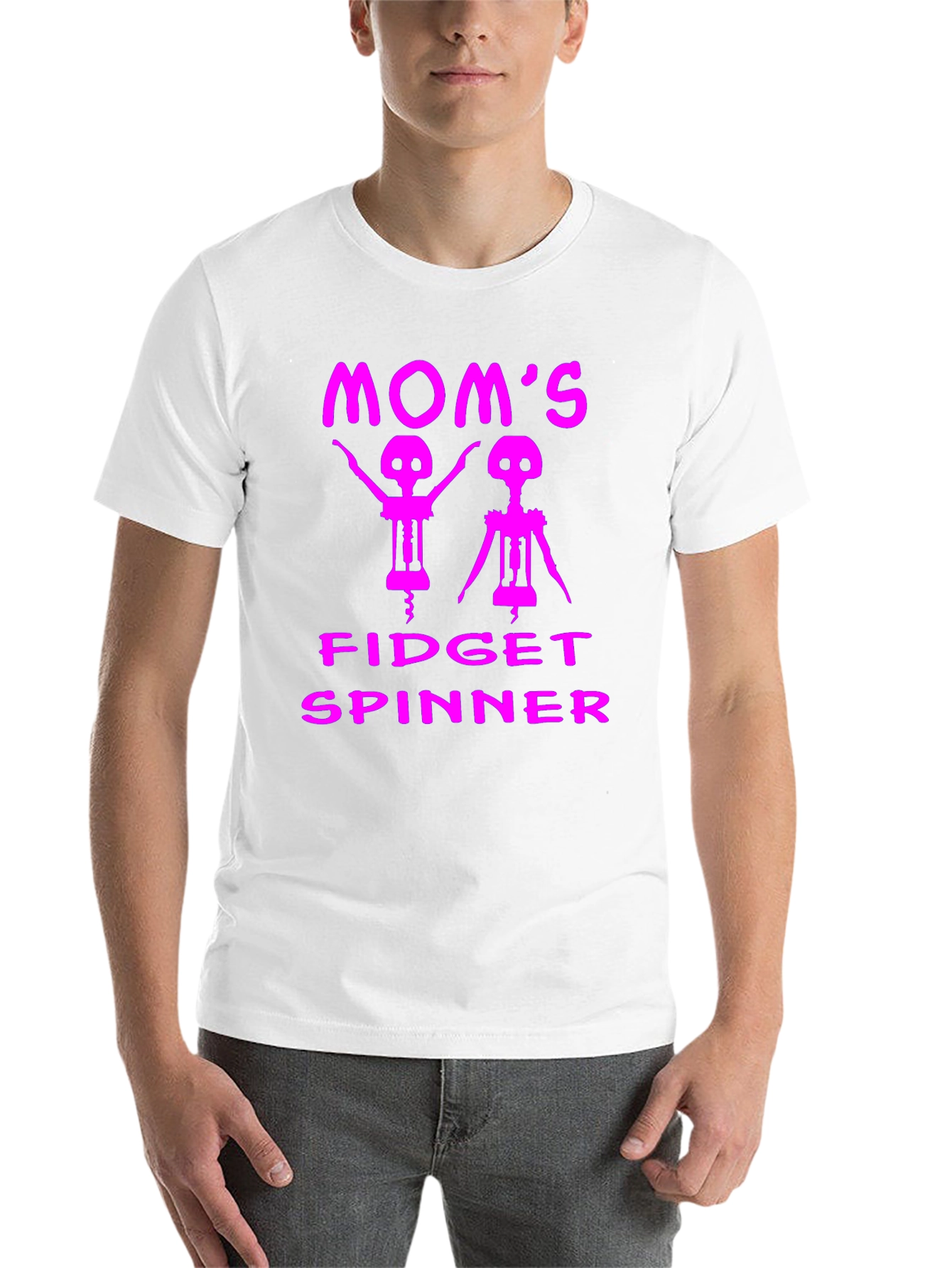 Black Mom's Fidget Spinner Funny T-Shirt view 14