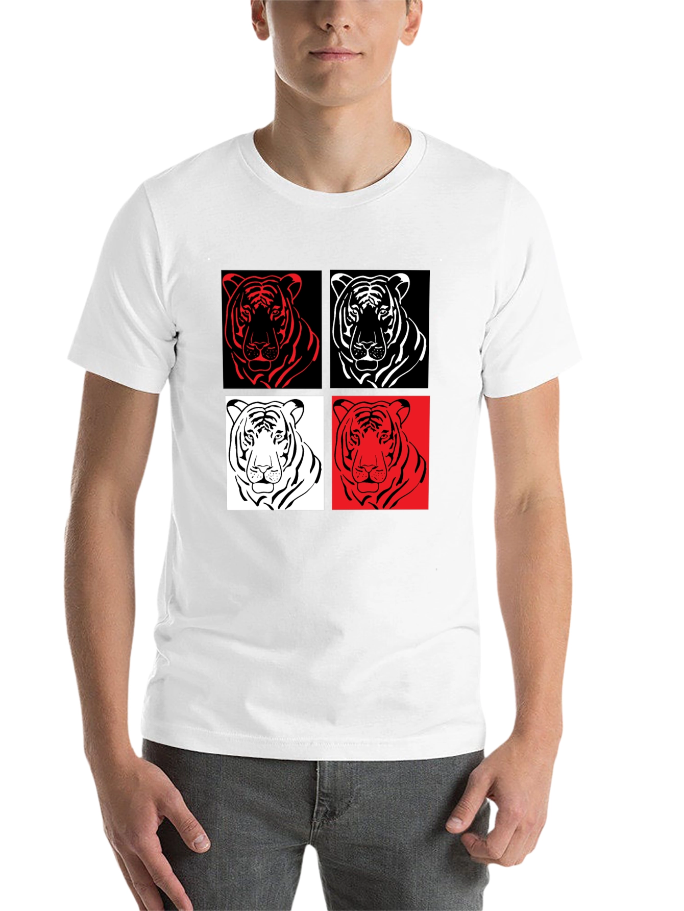 Black Tiger Pop Art Graphic Tee - Unisex Style view 14