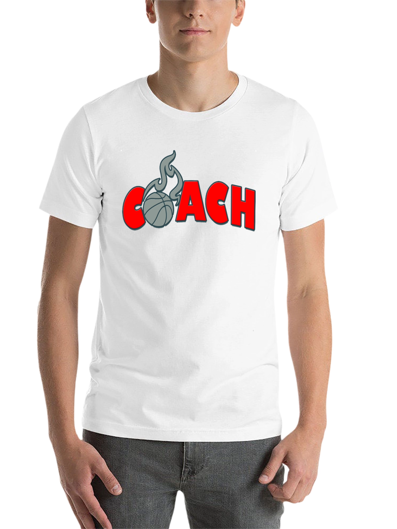 Black Basketball Coach T-Shirt - Graphic Tee view 14