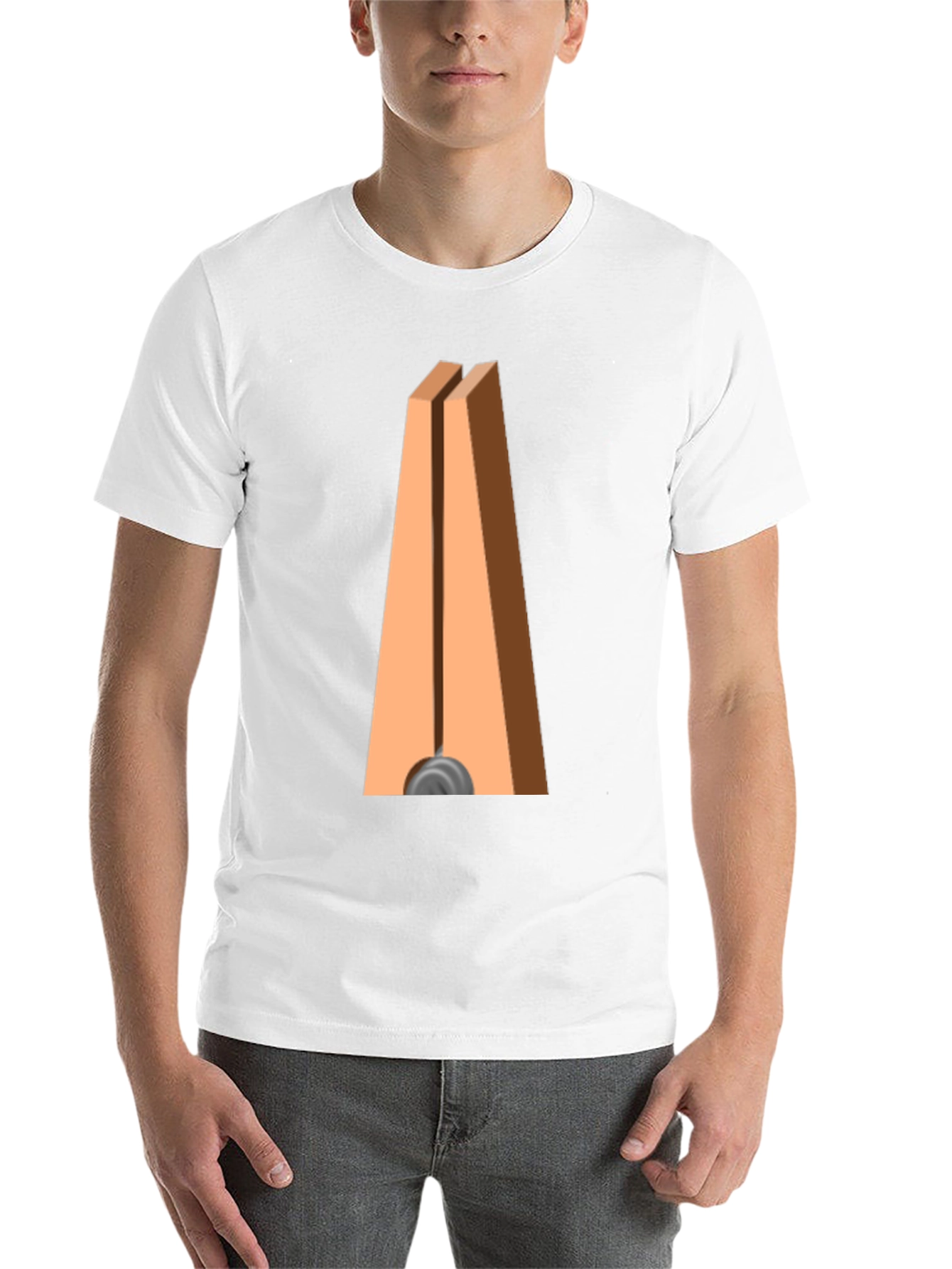 Black Novelty Clothespin Graphic Tee - Quirky Casual Wear view 14