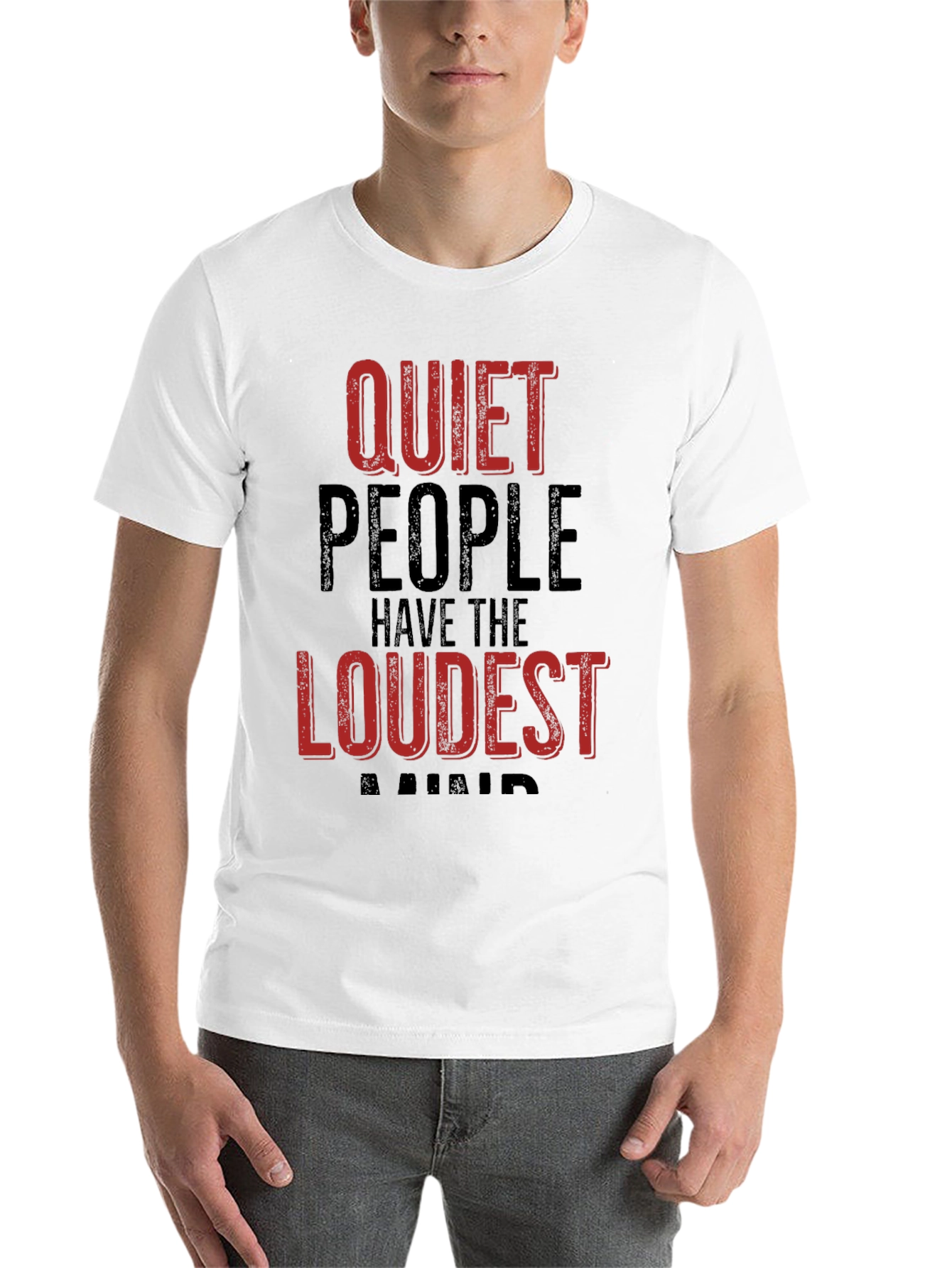 Black Quiet People Loudest Minds Graphic Tee - Black view 14