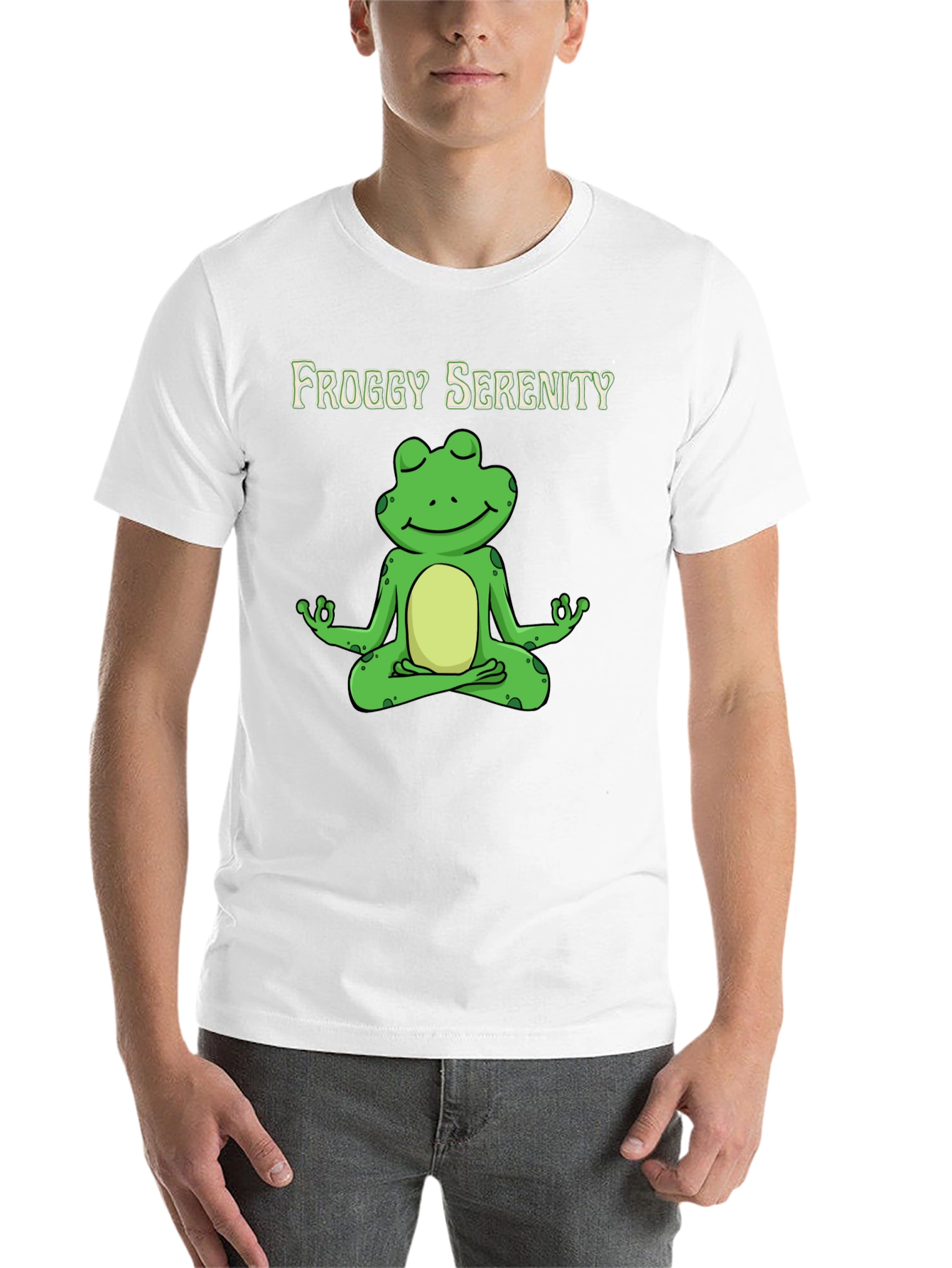 Black Froggy Serenity Meditation T-Shirt - Relax & Unwind view 14