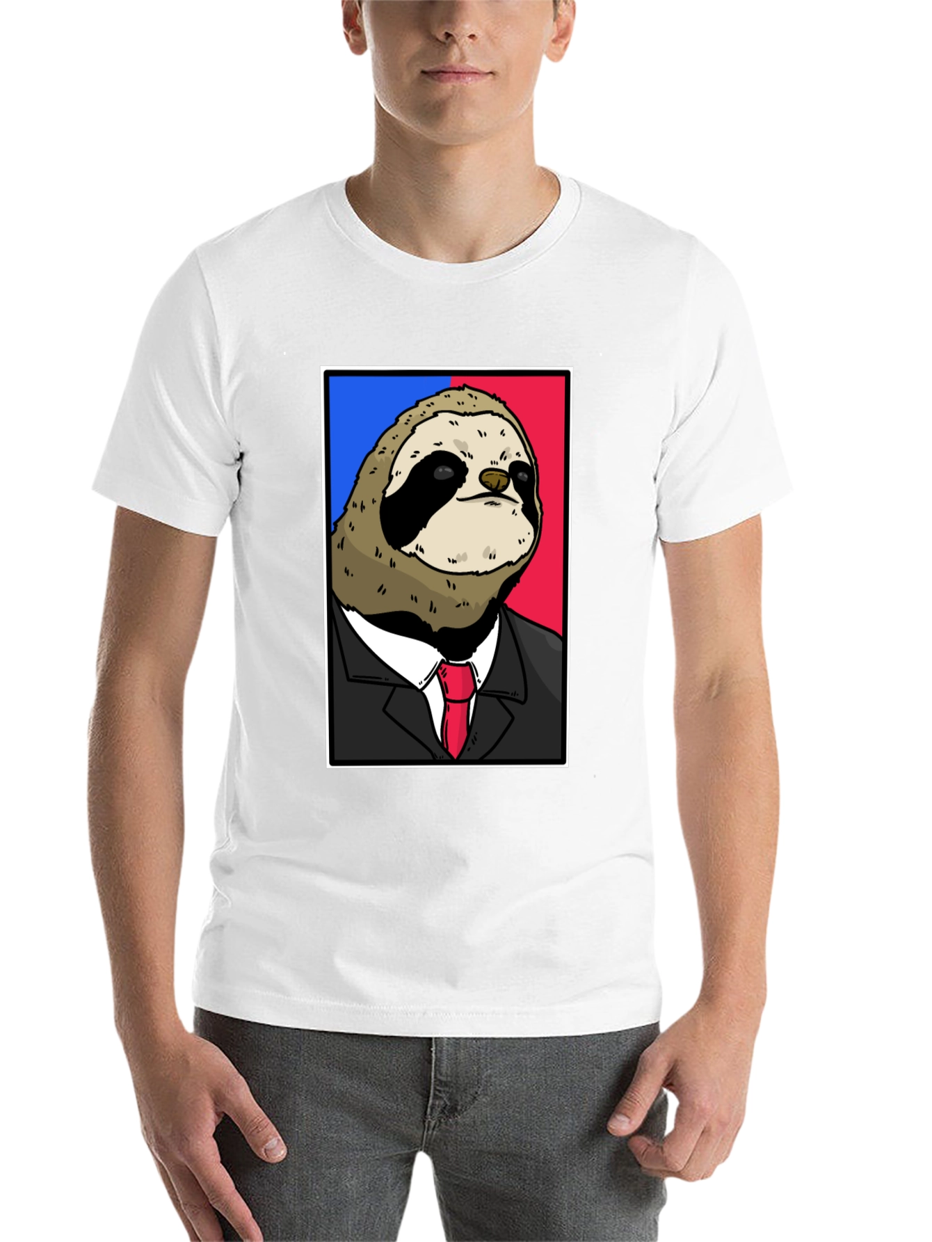 Black Sloth Boss T-Shirt - Funny Animal Tee view 14