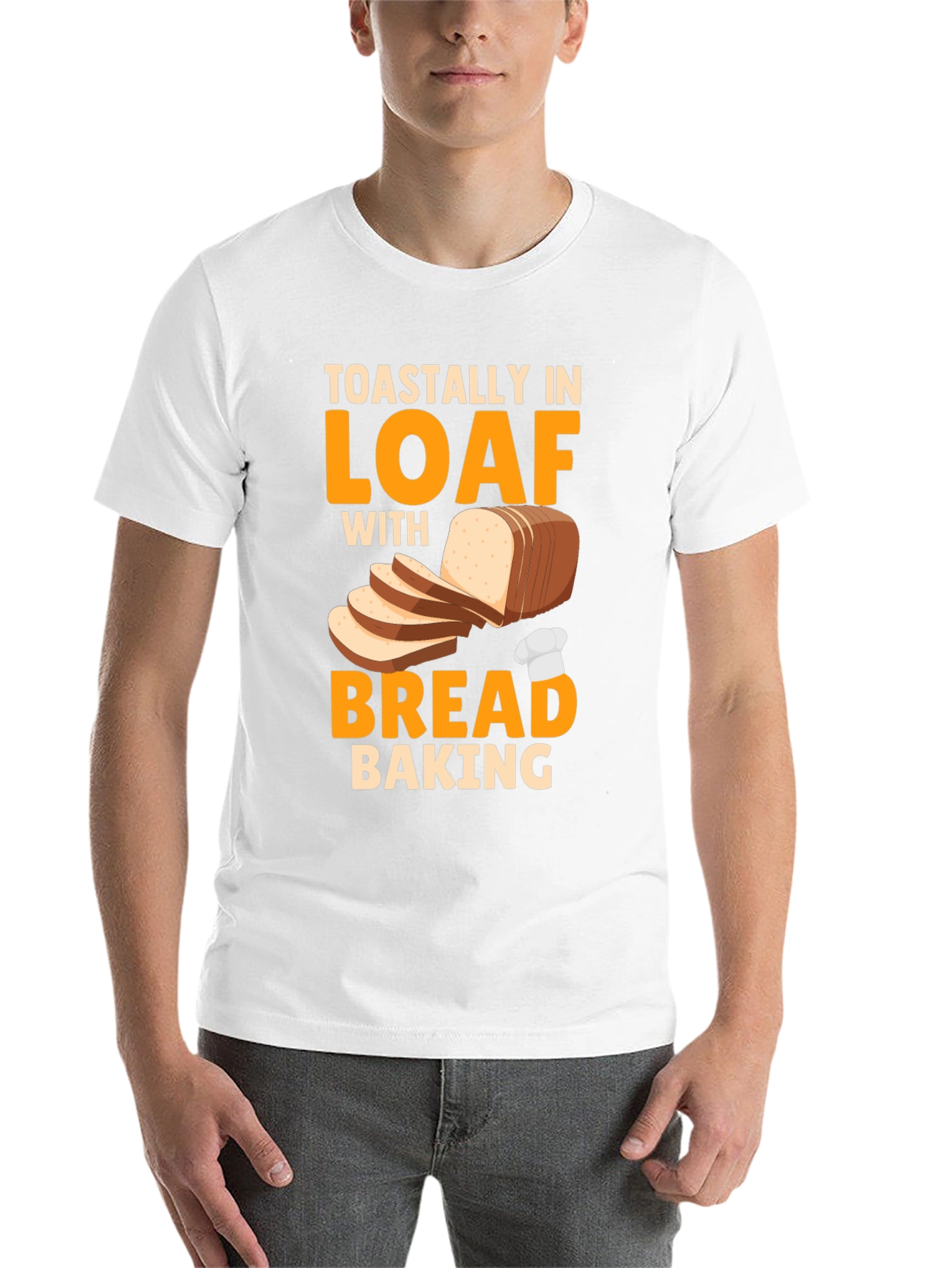 Black Toastally In Loaf With Bread Baking Graphic T-Shirt view 14