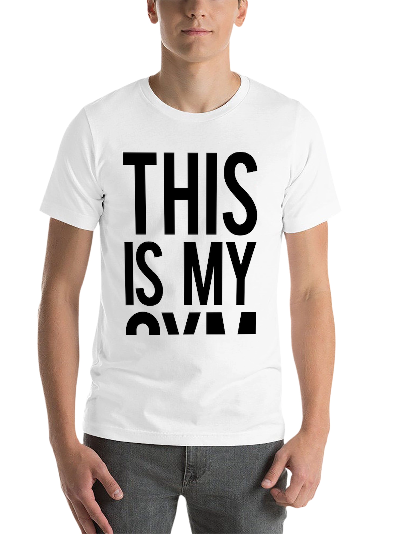 Black Men's 'This is My Own' Graphic Black T-Shirt view 14