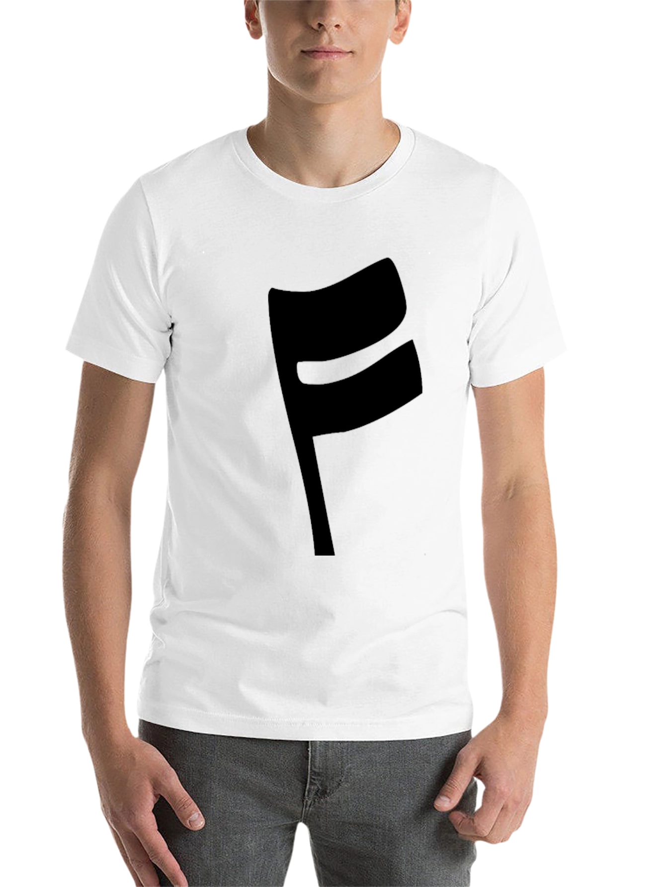 Black Modern Black 'F' Graphic T-Shirt view 14