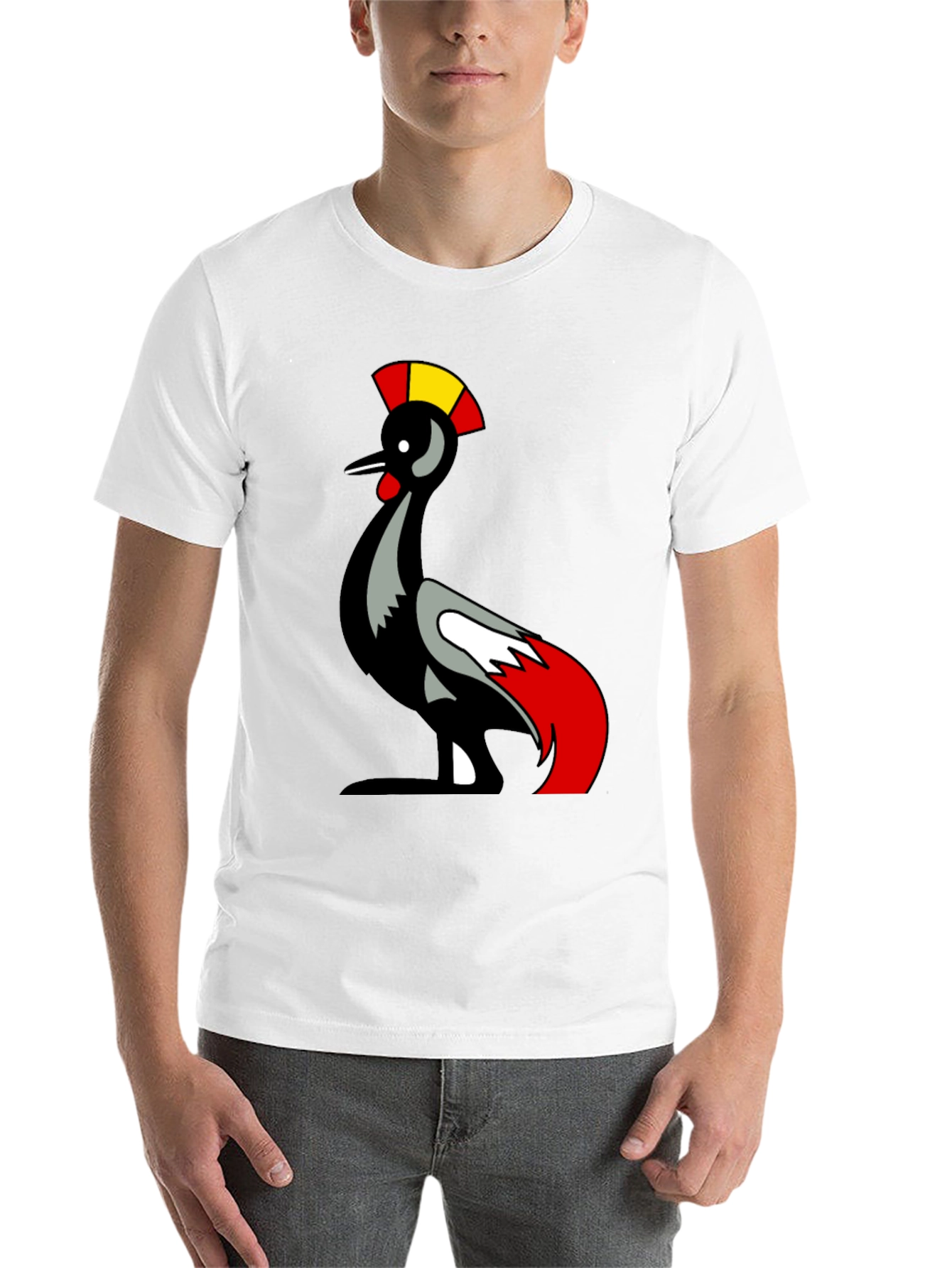 Black Unique Bird Graphic T-Shirt view 14