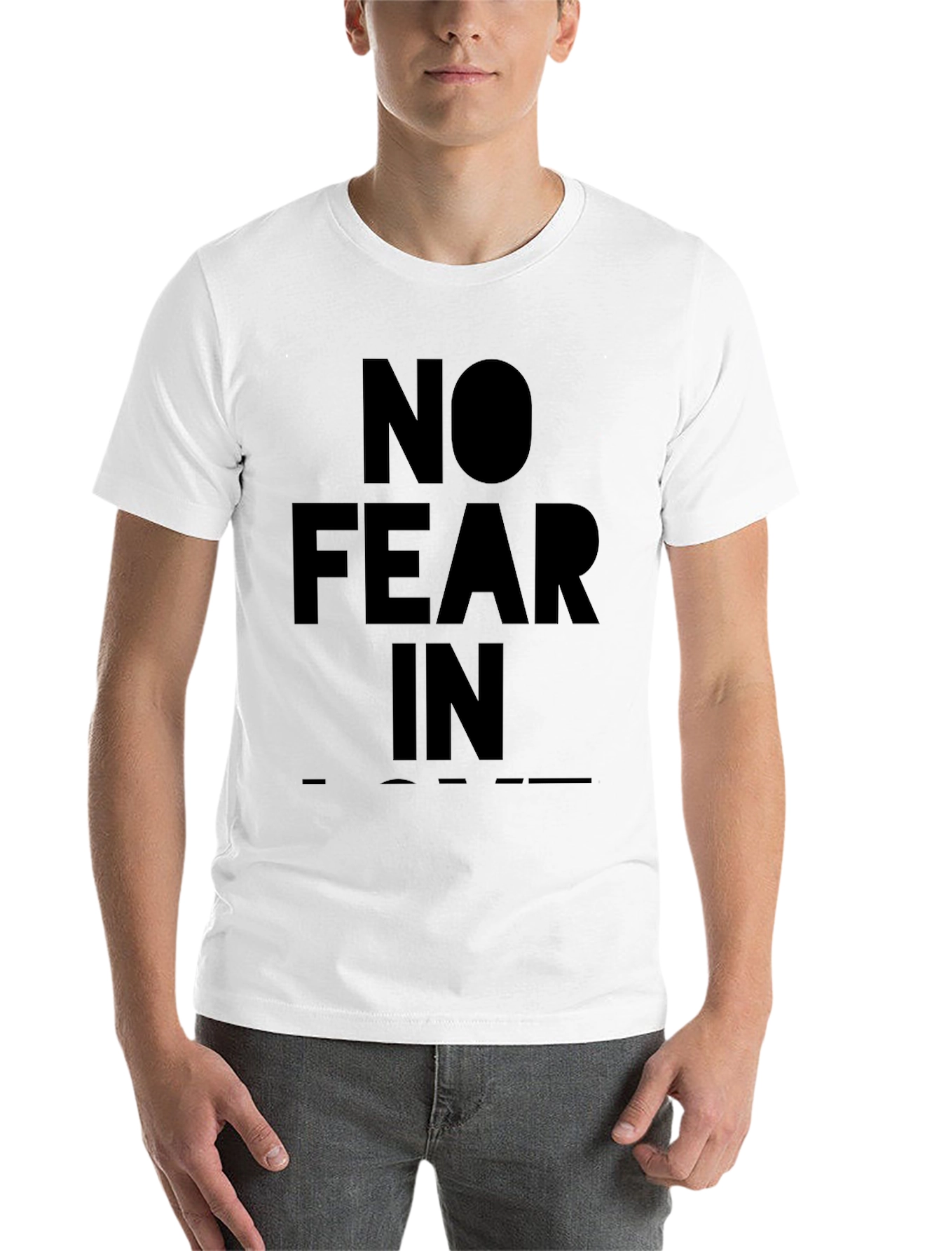 Black No Fear In T-Shirt - Bold Statement Tee view 14