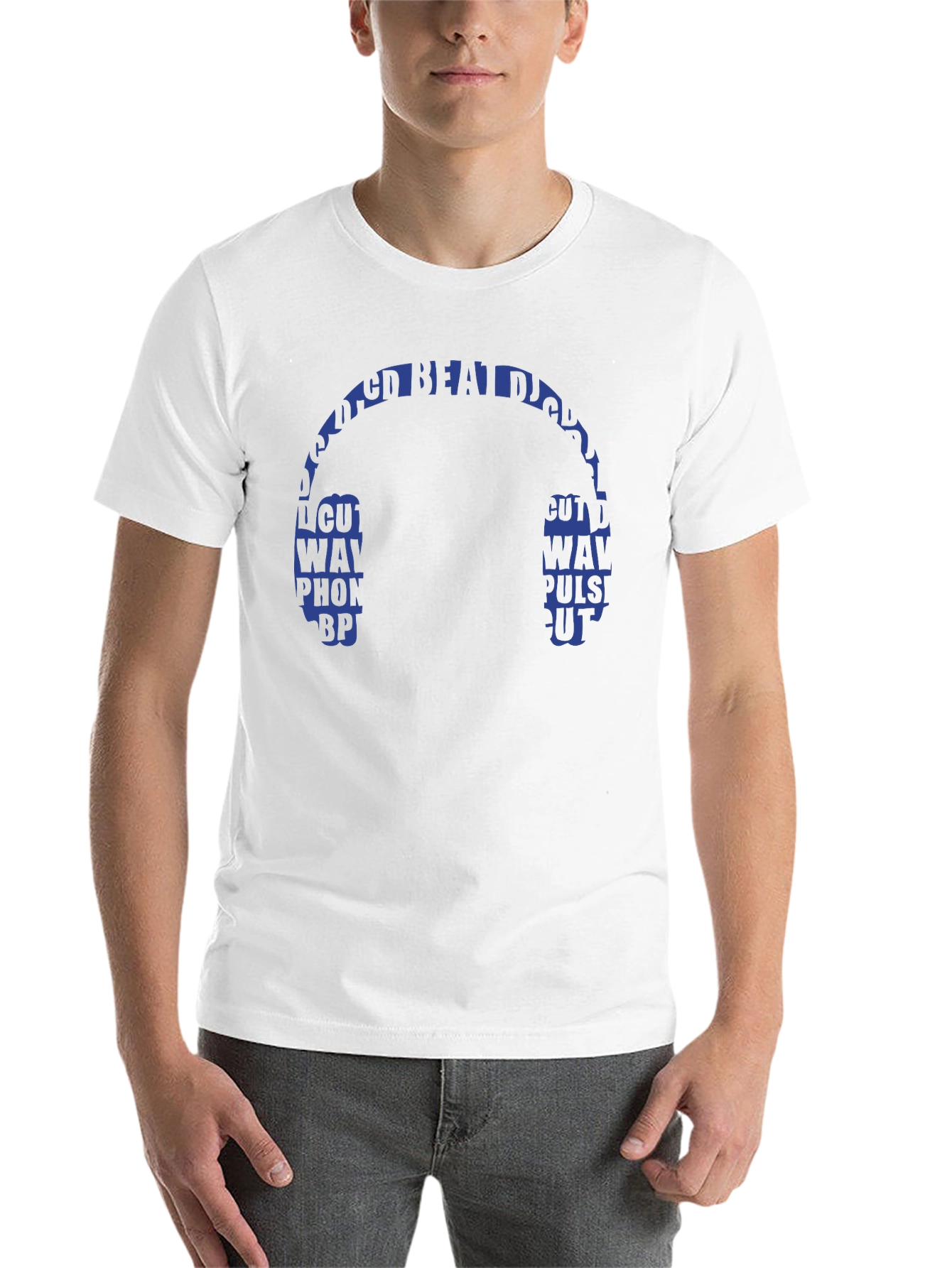 Black DJ Headphones Graphic Tee - Music Lover Gift view 14