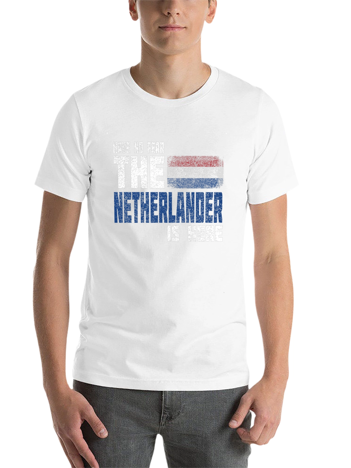 Black Have No Fear The Netherlander is Here T-Shirt view 14