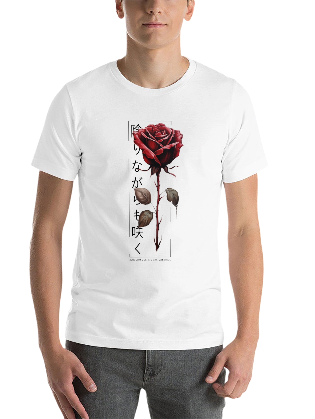 Black Red Rose Graphic Tee - Blossom Desire view 14