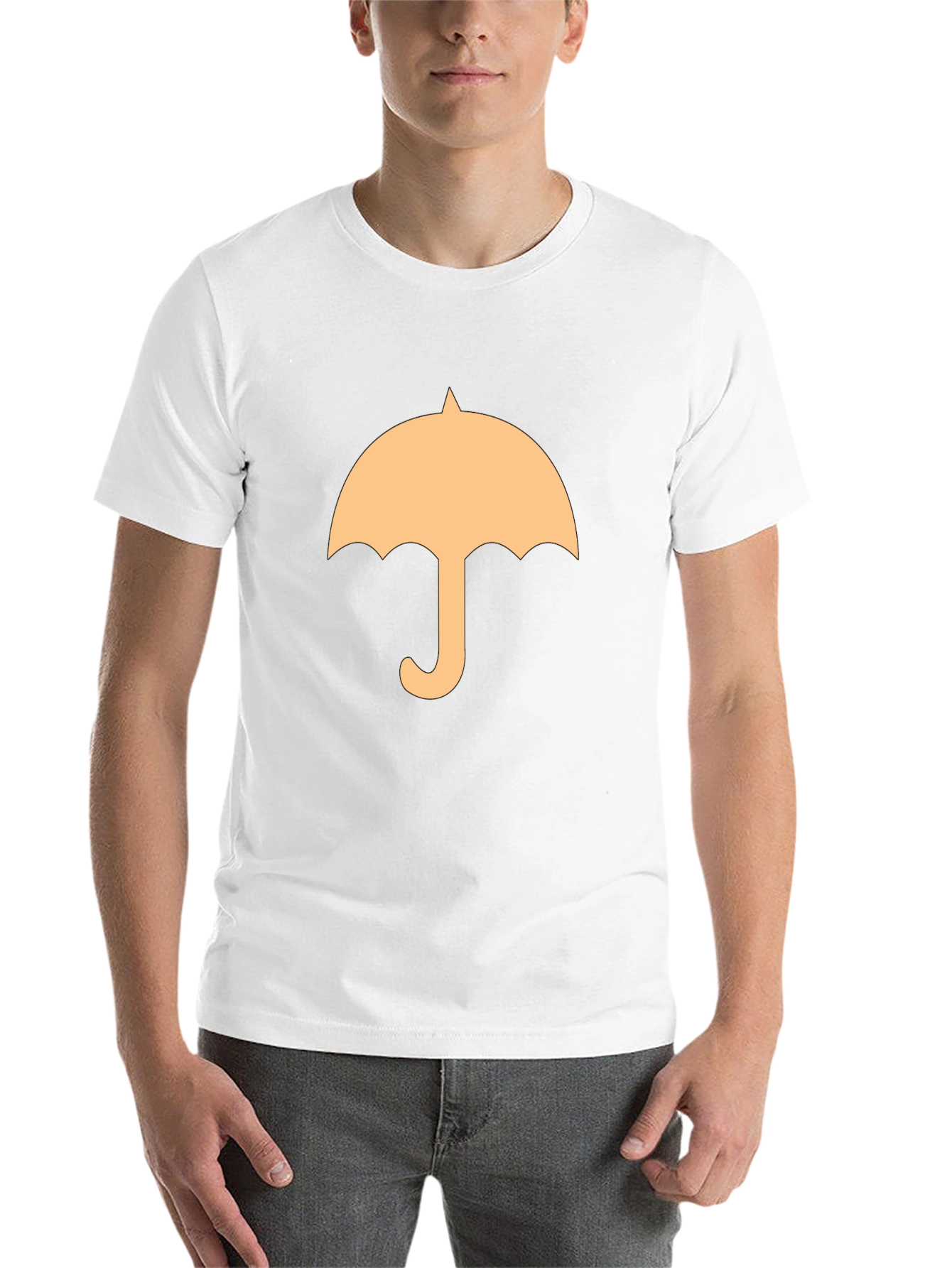 Black Umbrella Graphic Tee - Stylish Black Cotton T-Shirt view 14