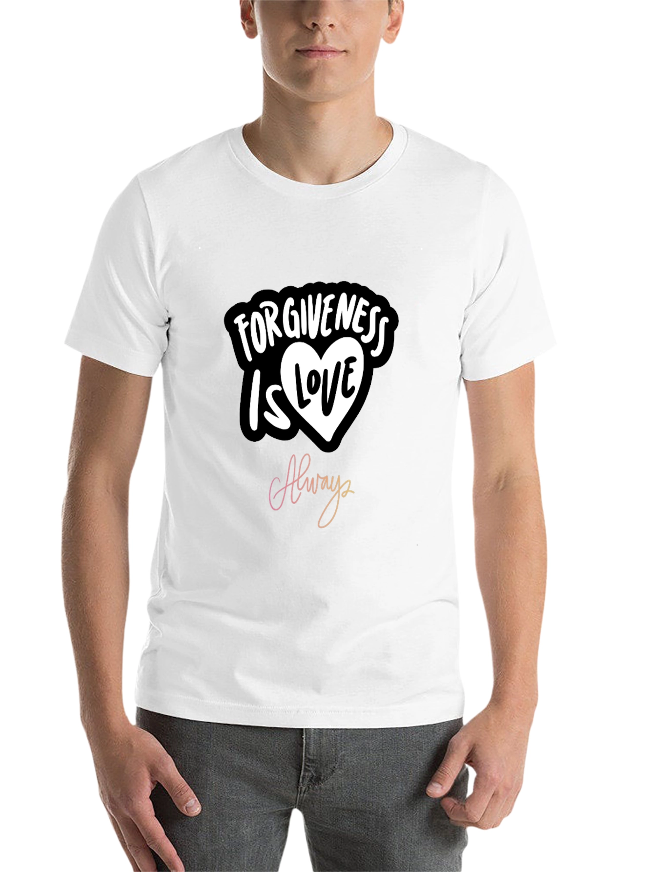 Black Forgiveness is Love Always Graphic T-Shirt view 14