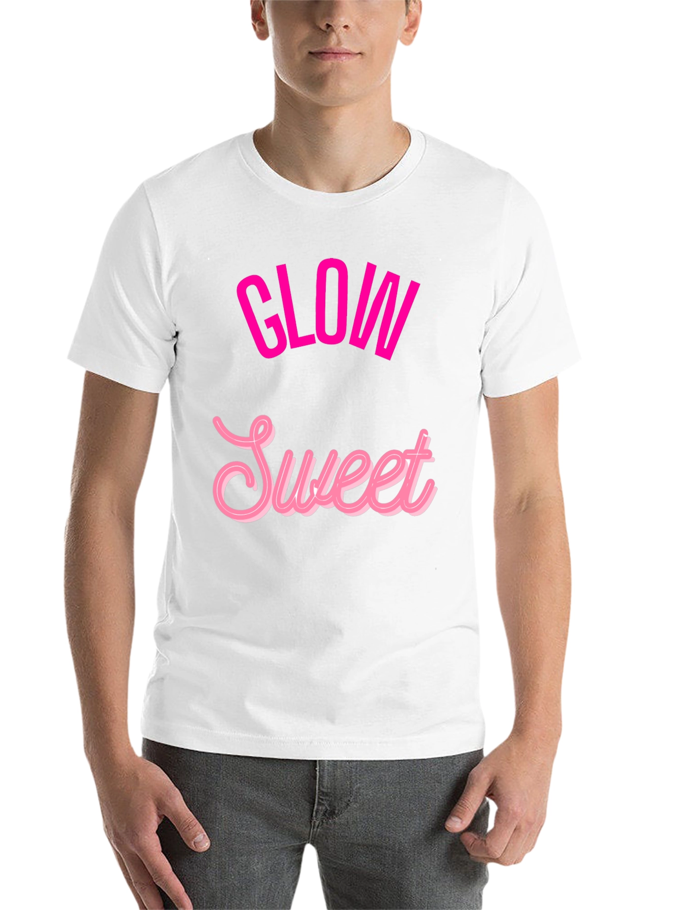 Black Glow Sweet Graphic Tee - Trendy Casual T-Shirt view 14