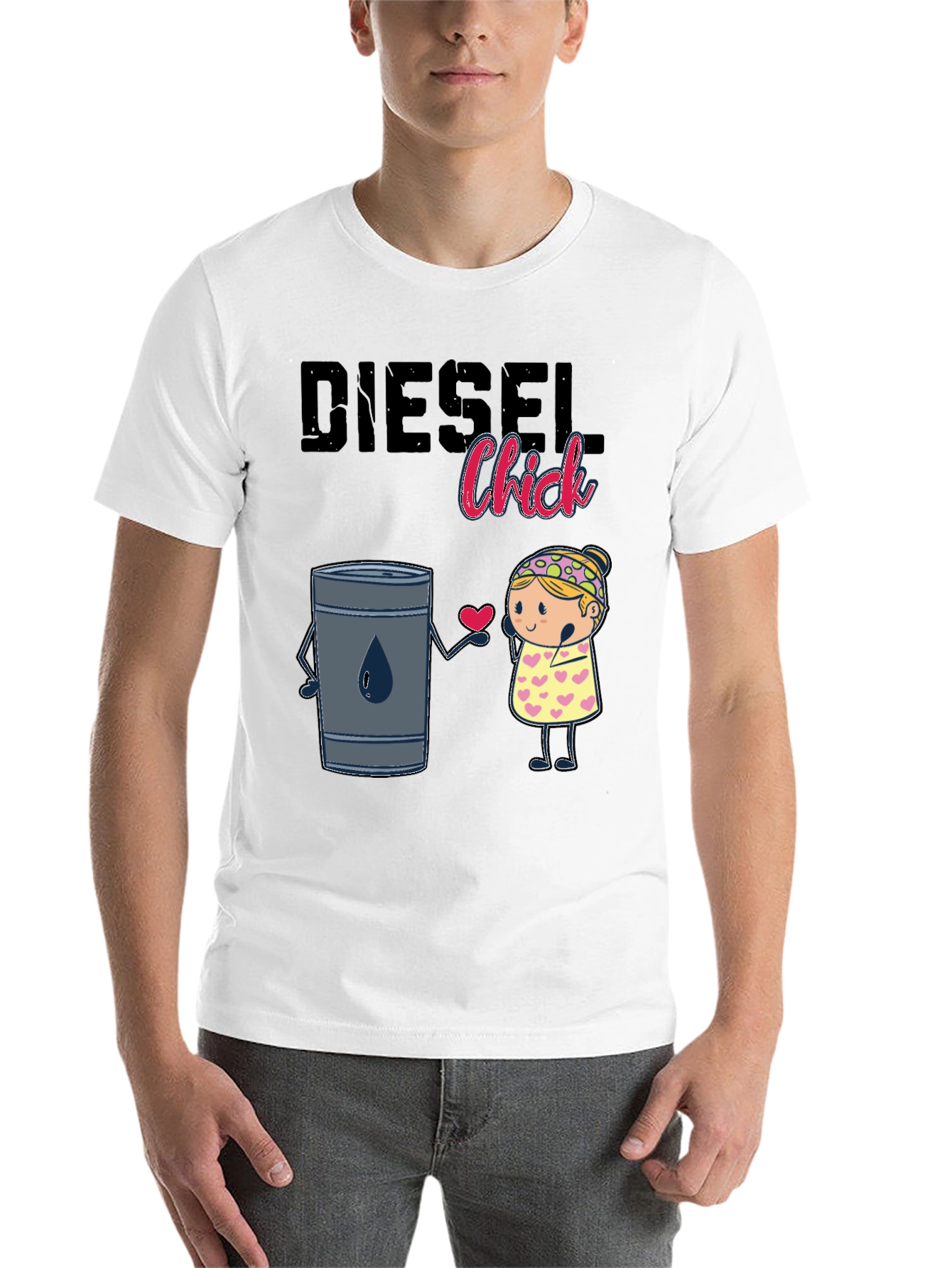 Black Diesel Chick Graphic T-Shirt view 14