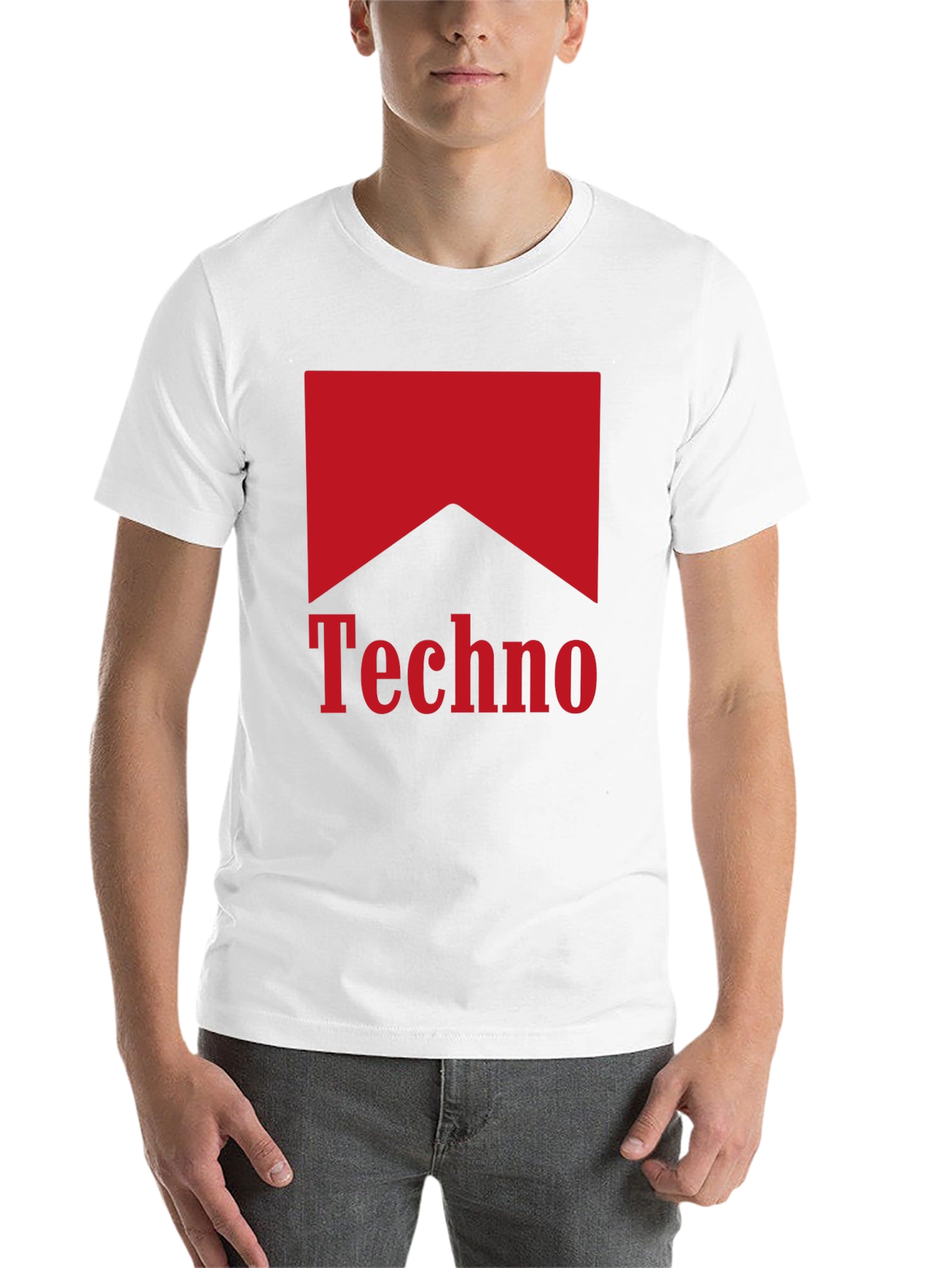Black Techno Marlboro Style T-Shirt view 14
