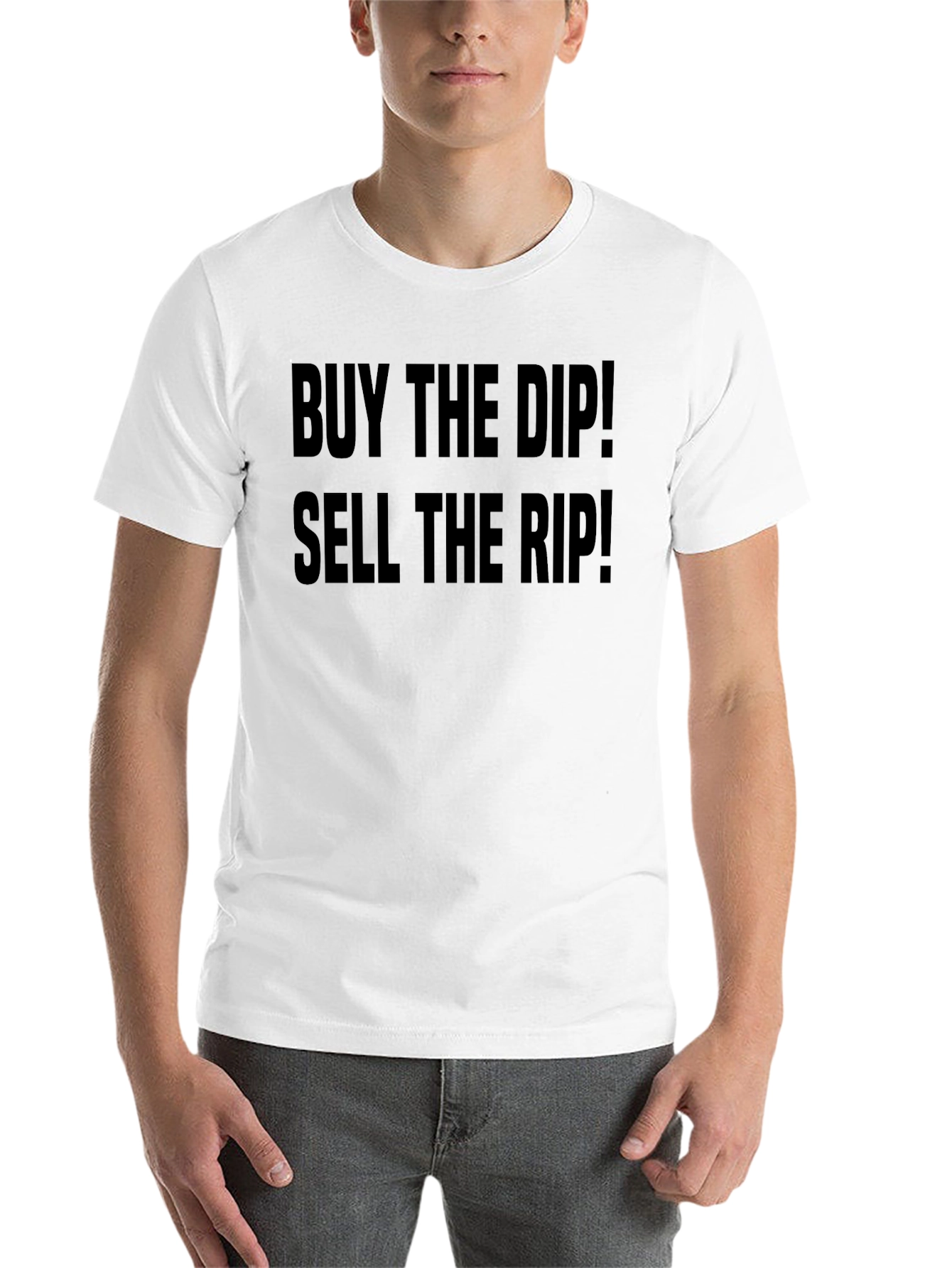 Black Buy the Dip! Sell the Rip! Black T-Shirt view 14
