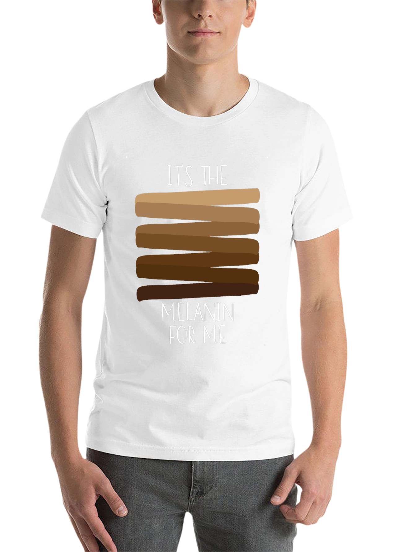Black It's the Melanin for Me Graphic T-Shirt view 14