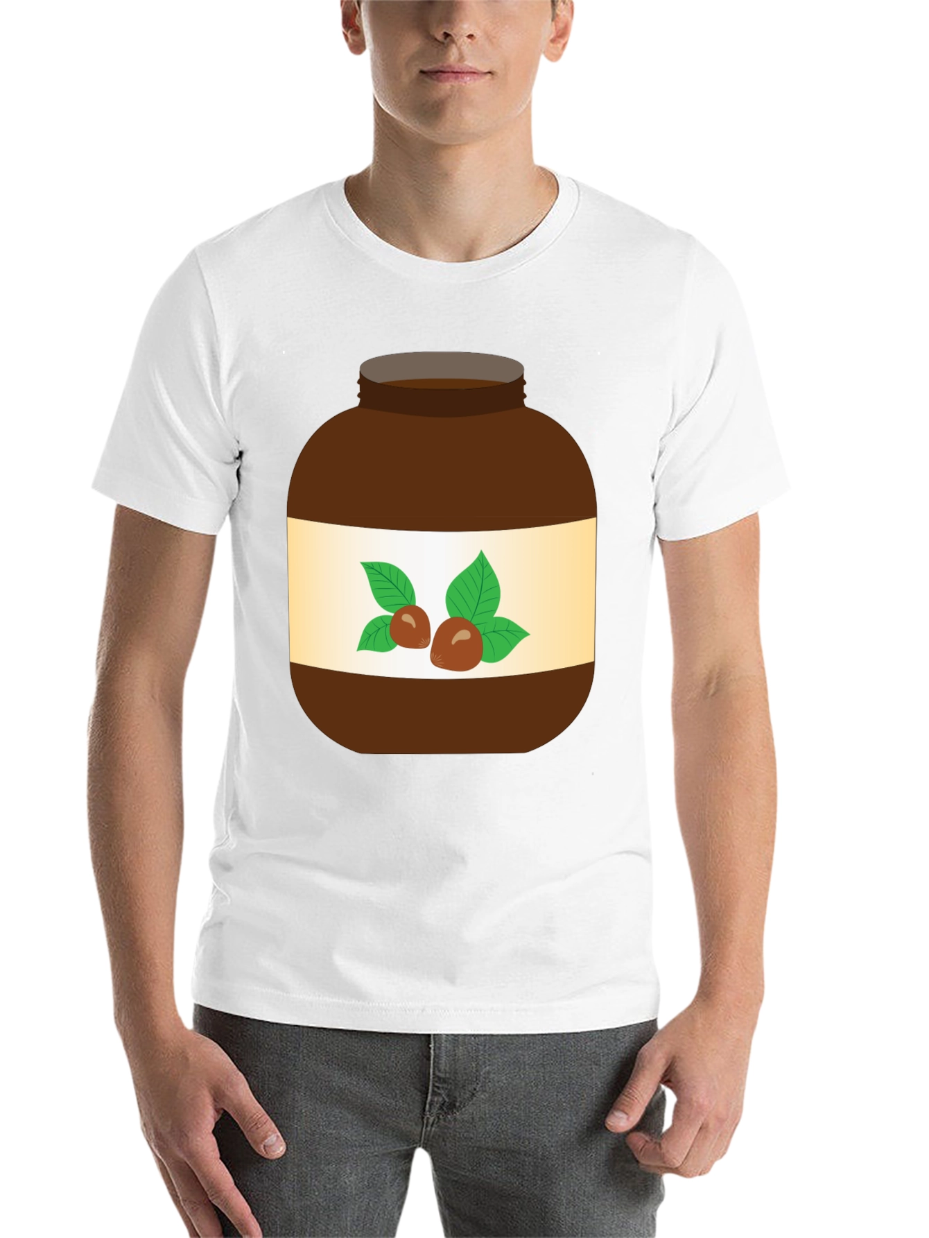 Nutella Jar Graphic T-Shirt - Fun Foodie Tee - 14